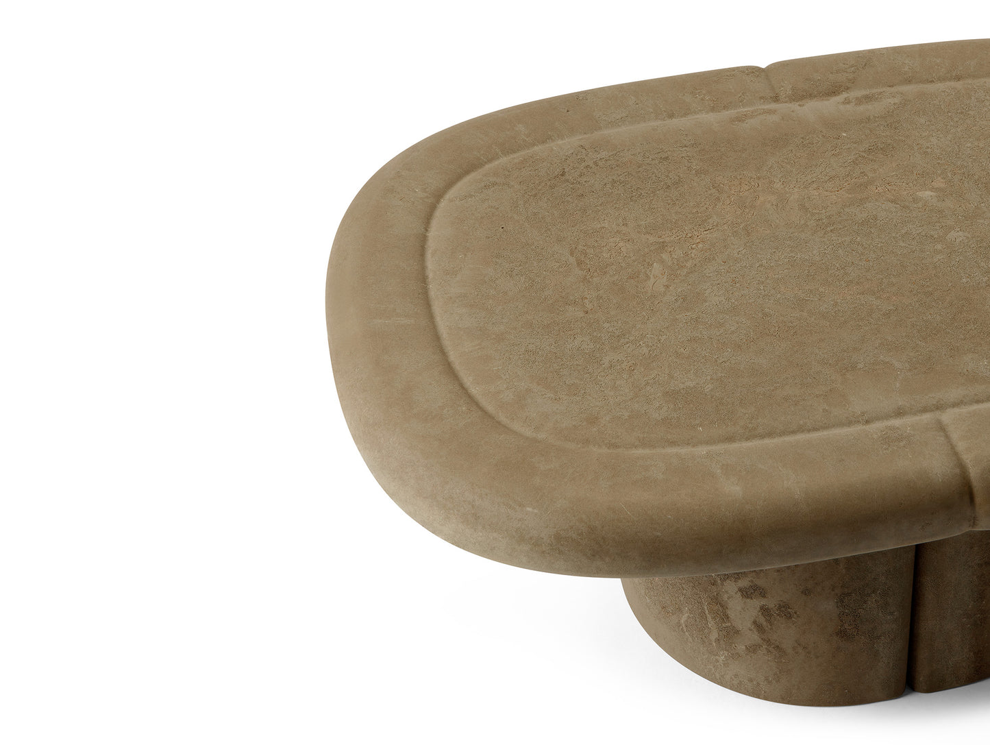 Alder Lounge Table by Mater - Oval / Earth Grey