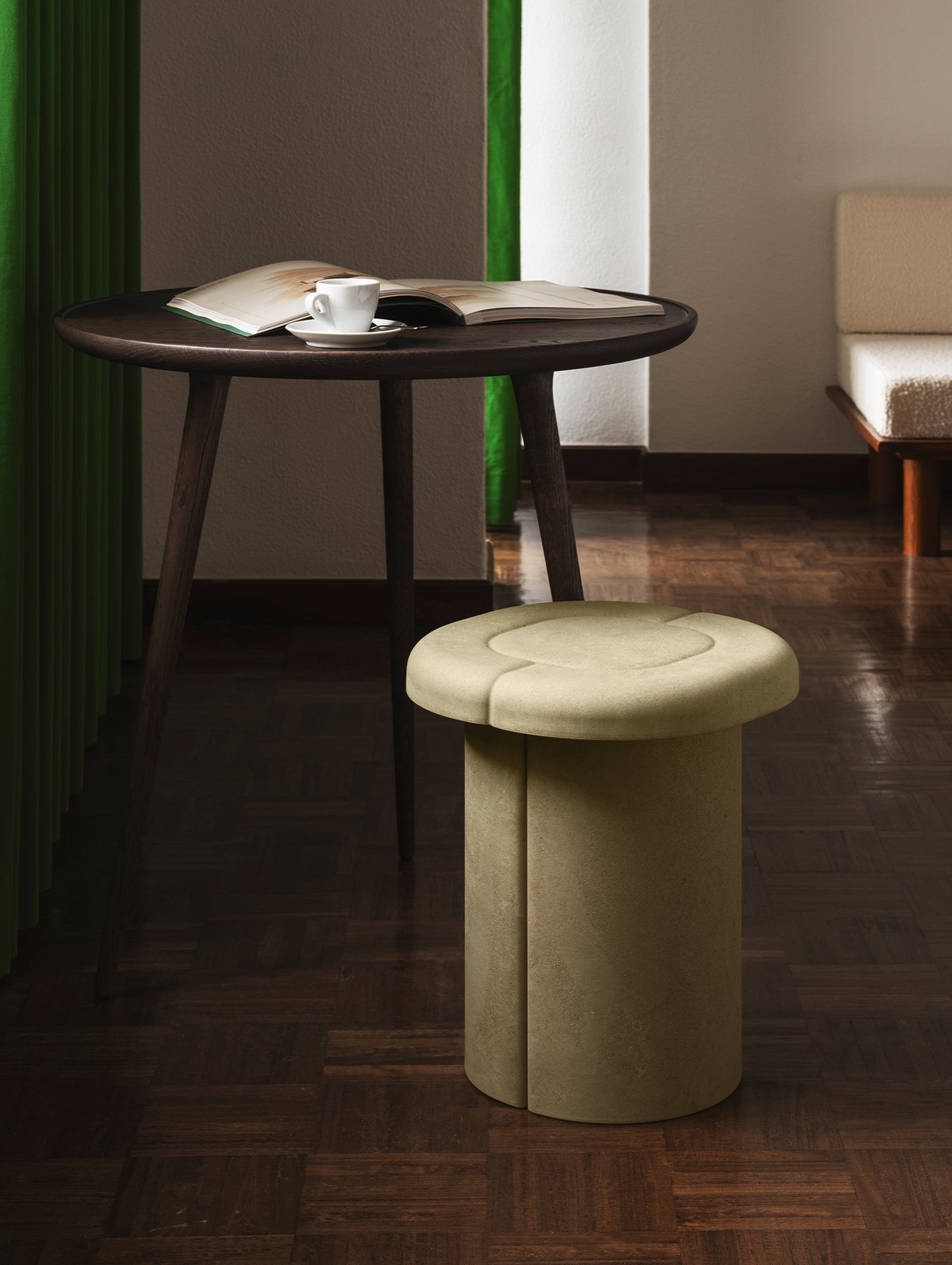 Alder Stool by Mater - Biodegradable Light Green