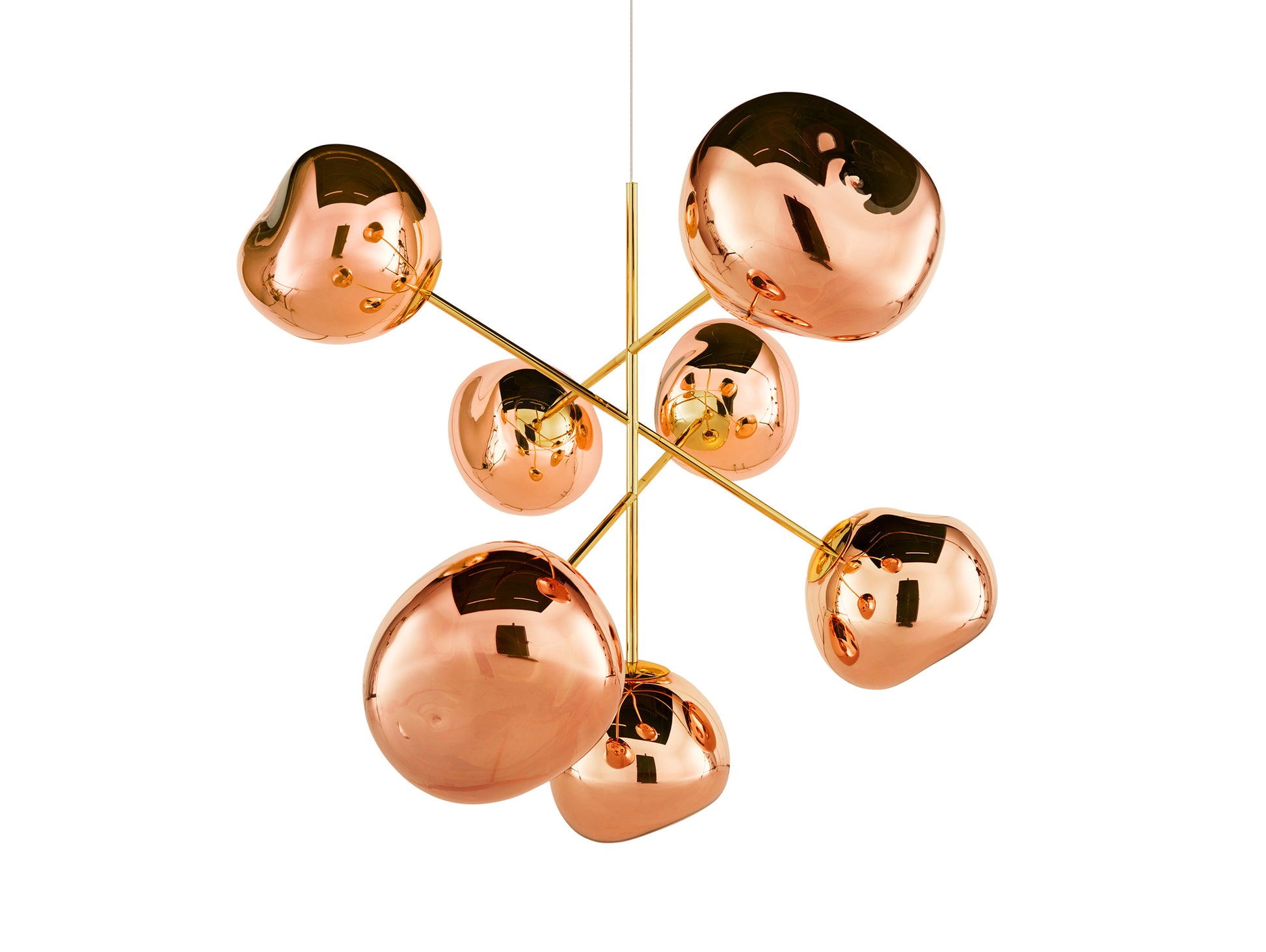 Melt LED Chandelier by Tom Dixon -Large / Copper