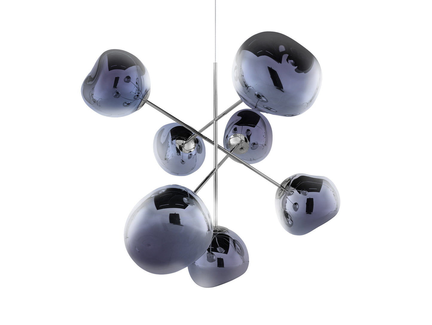 Melt LED Chandelier by Tom Dixon - Large / Smoke