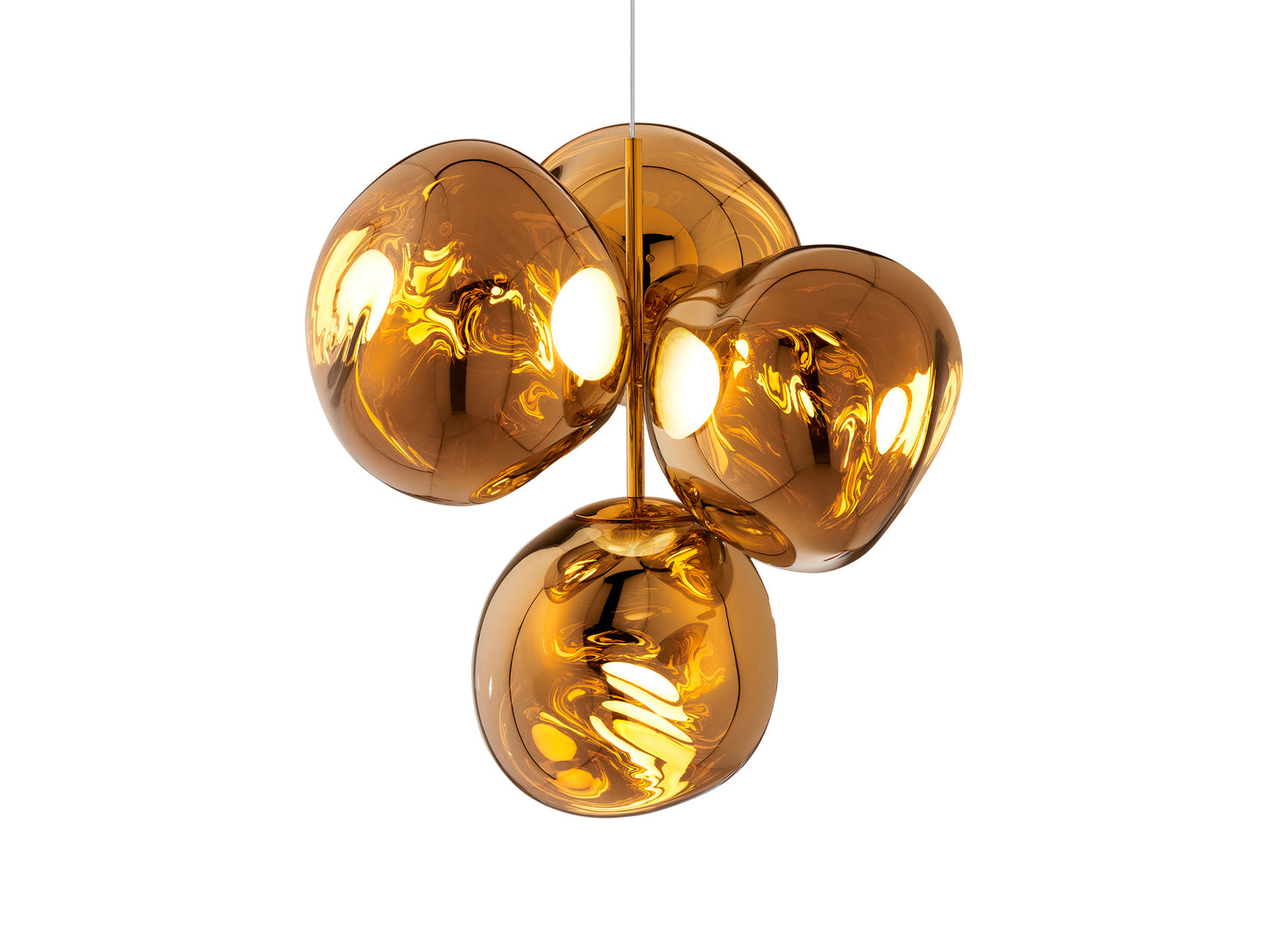 Melt LED Chandelier by Tom Dixon - Small / Gold