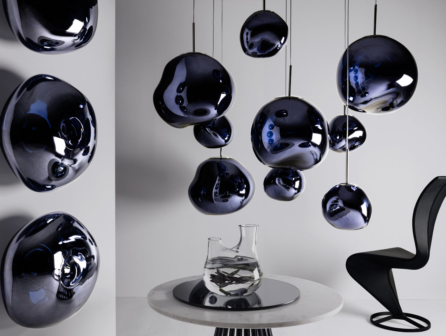 Melt LED Mini Pendant by Tom Dixon - Smoke