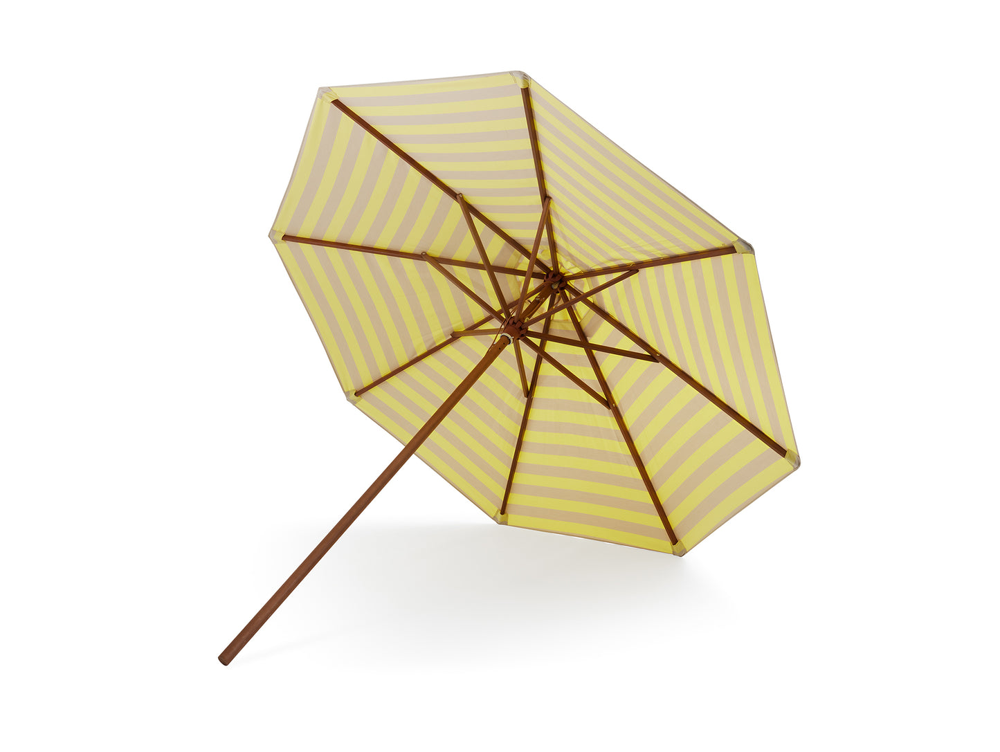 Messina Striped Umbrella by Skagerak - D300 / Lemon Sand Stripes