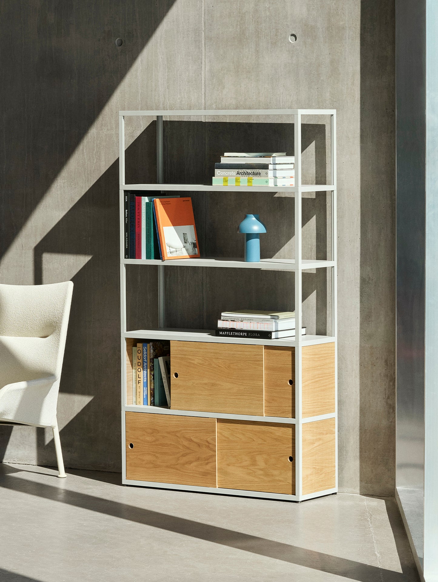 New Order Shelving - Combination 503 by HAY - Light Grey