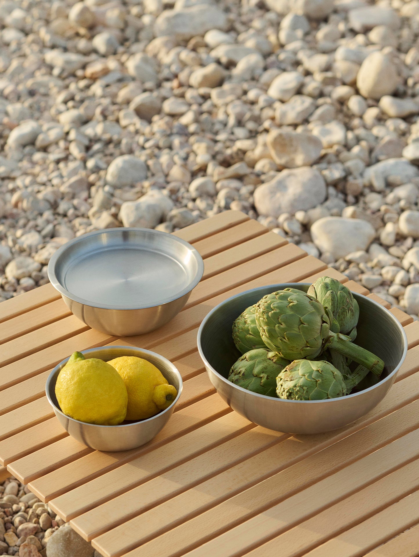 Outdoor Market Steel Bowl with Lid by HAY