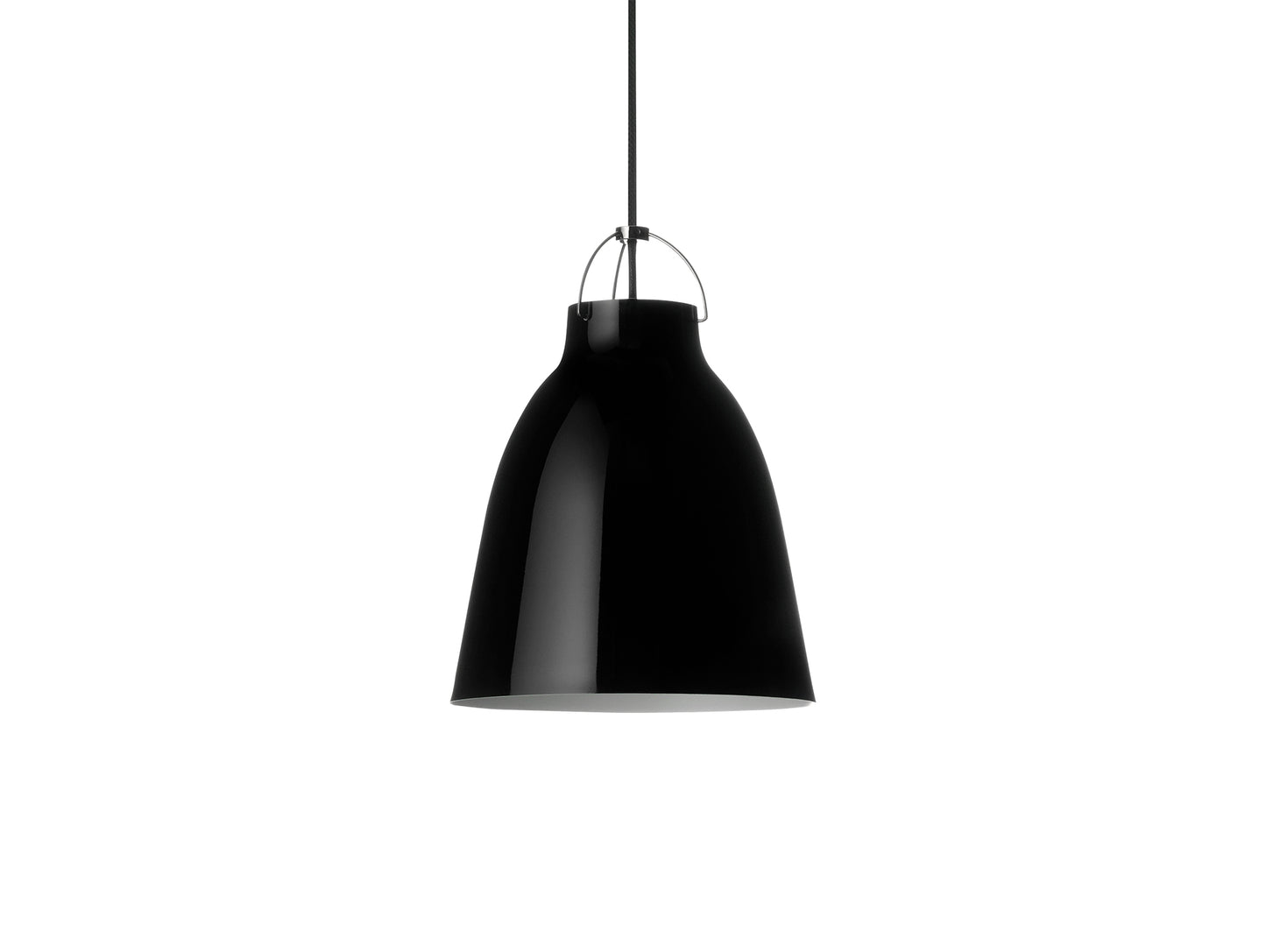 Caravaggio Pendant Light by Fritz Hansen - P2 / High-Gloss Black Black Aluminium