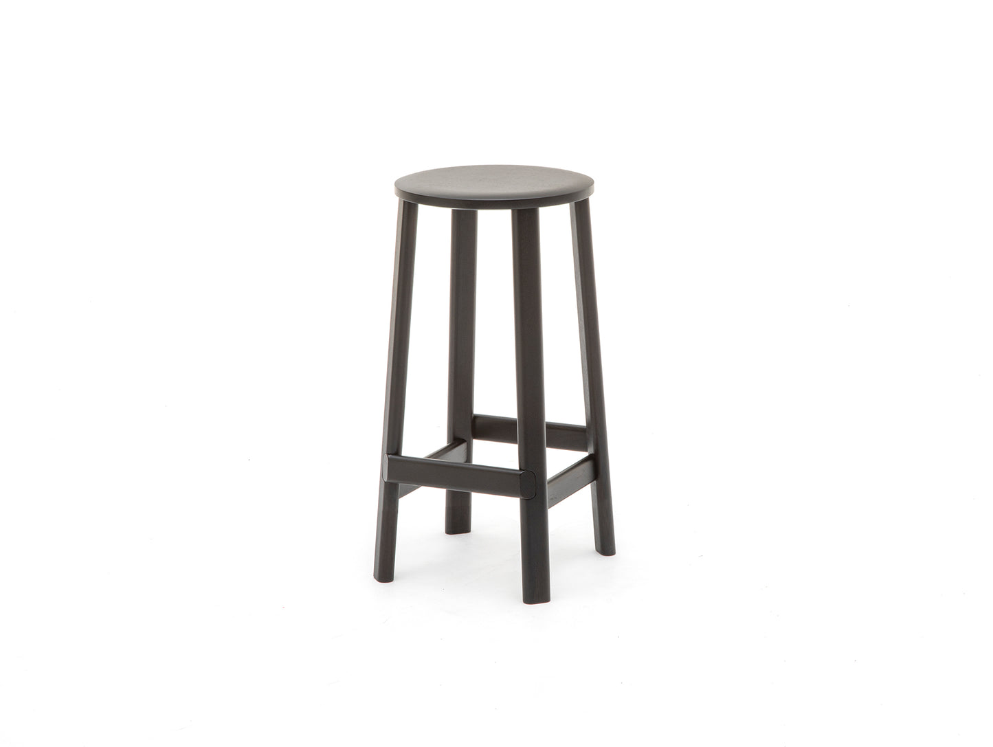 Archive Barstool by Karimoku New Standard - Low / Black Lacquered Oak