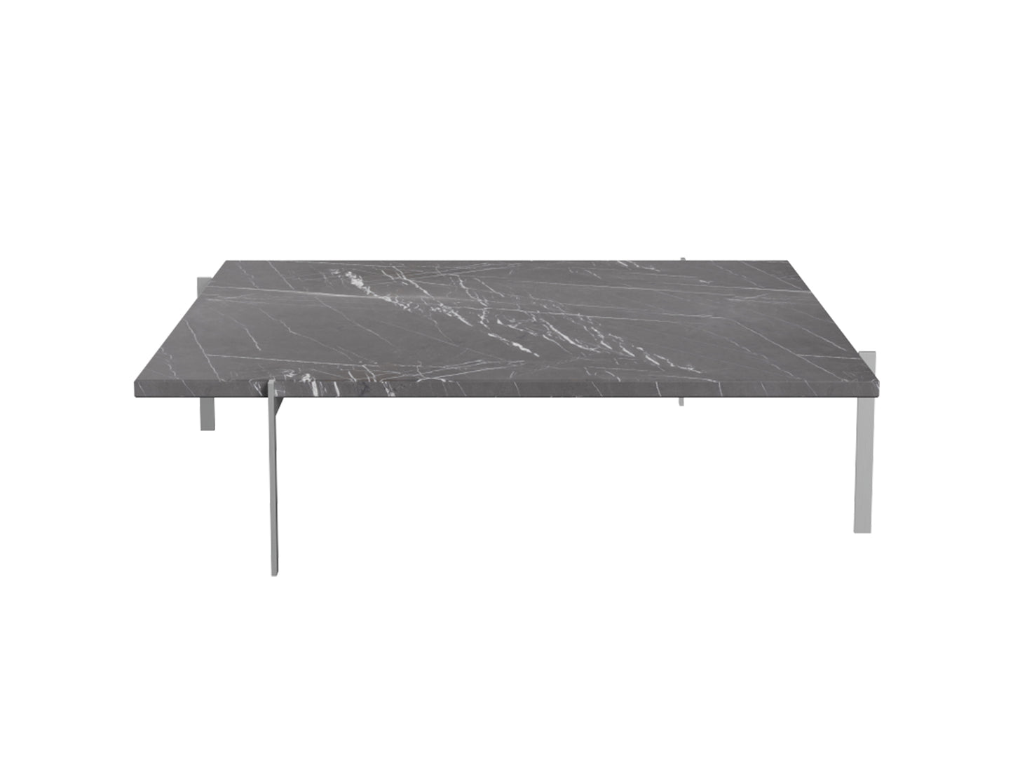 PK61A Coffee Table by Fritz Hansen - Black Marble Honed