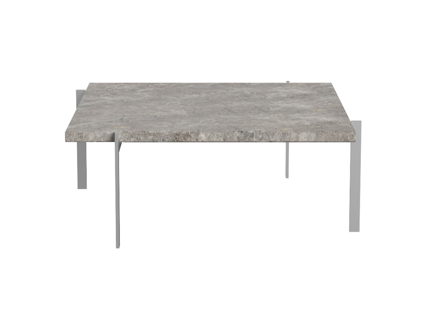 PK61 Coffee Table by Fritz Hansen - Grey Brown Marble Honed