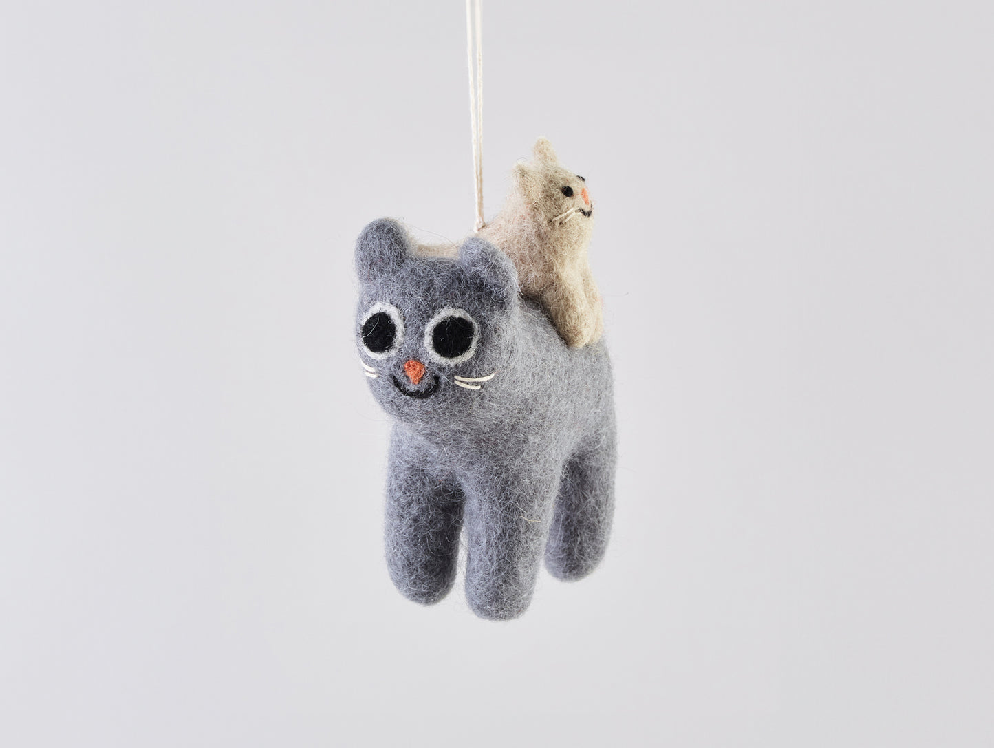 Pabs Cat Felted Hanging Decorations by Wrap Stationery