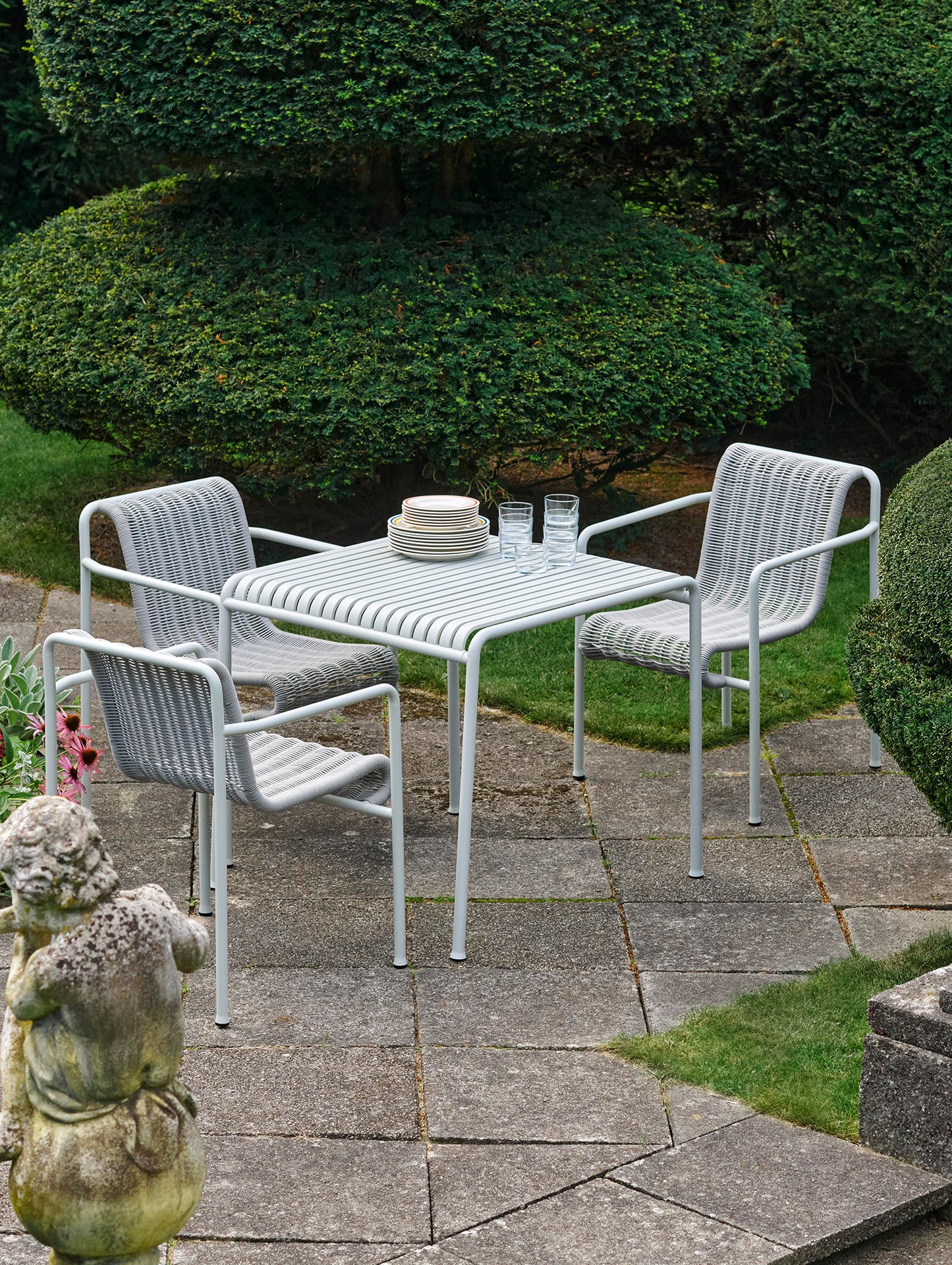 HAY Palissade Table, 80 cm, Cream White