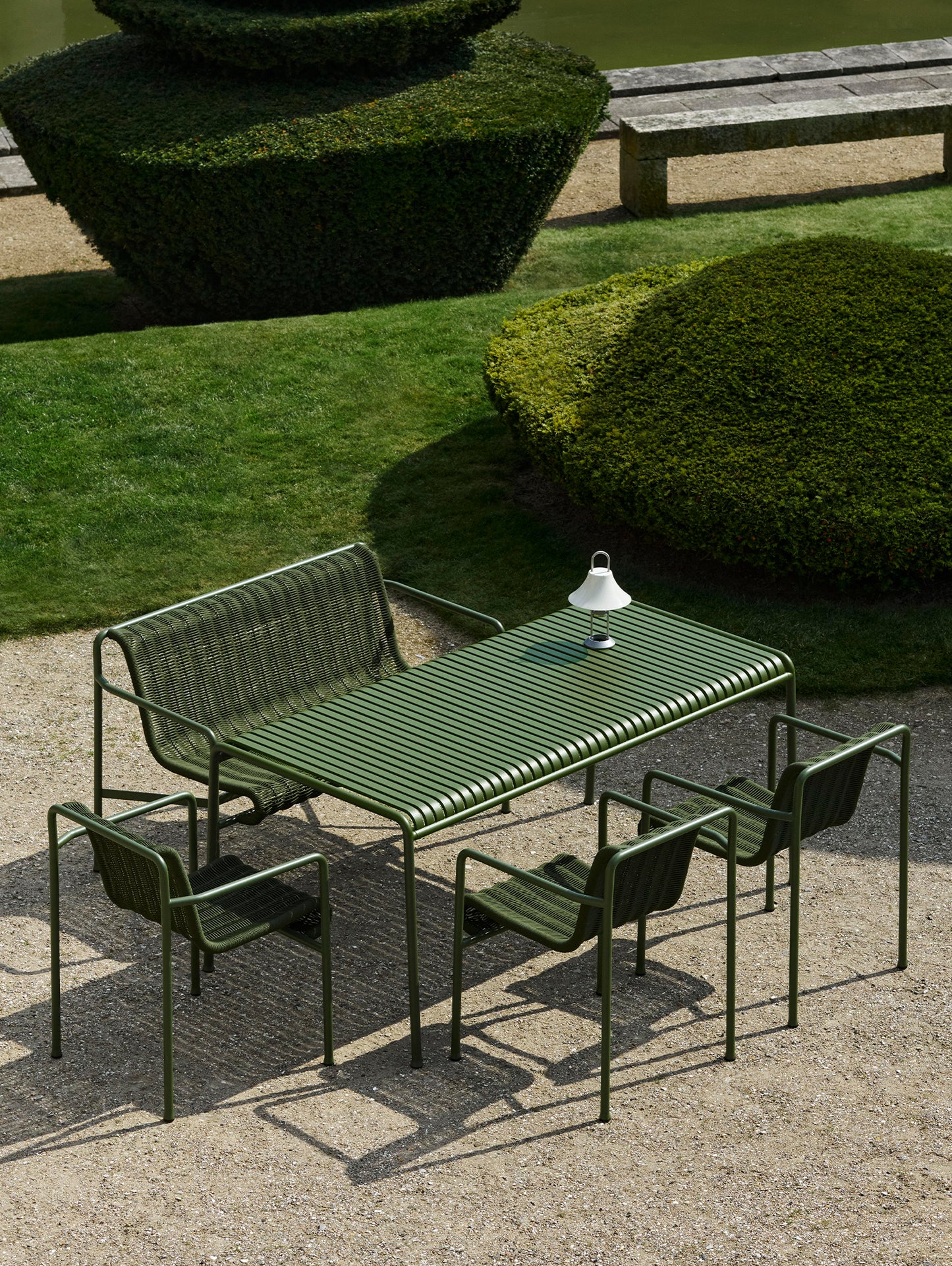HAY Palissade Table, 160 cm, Olive