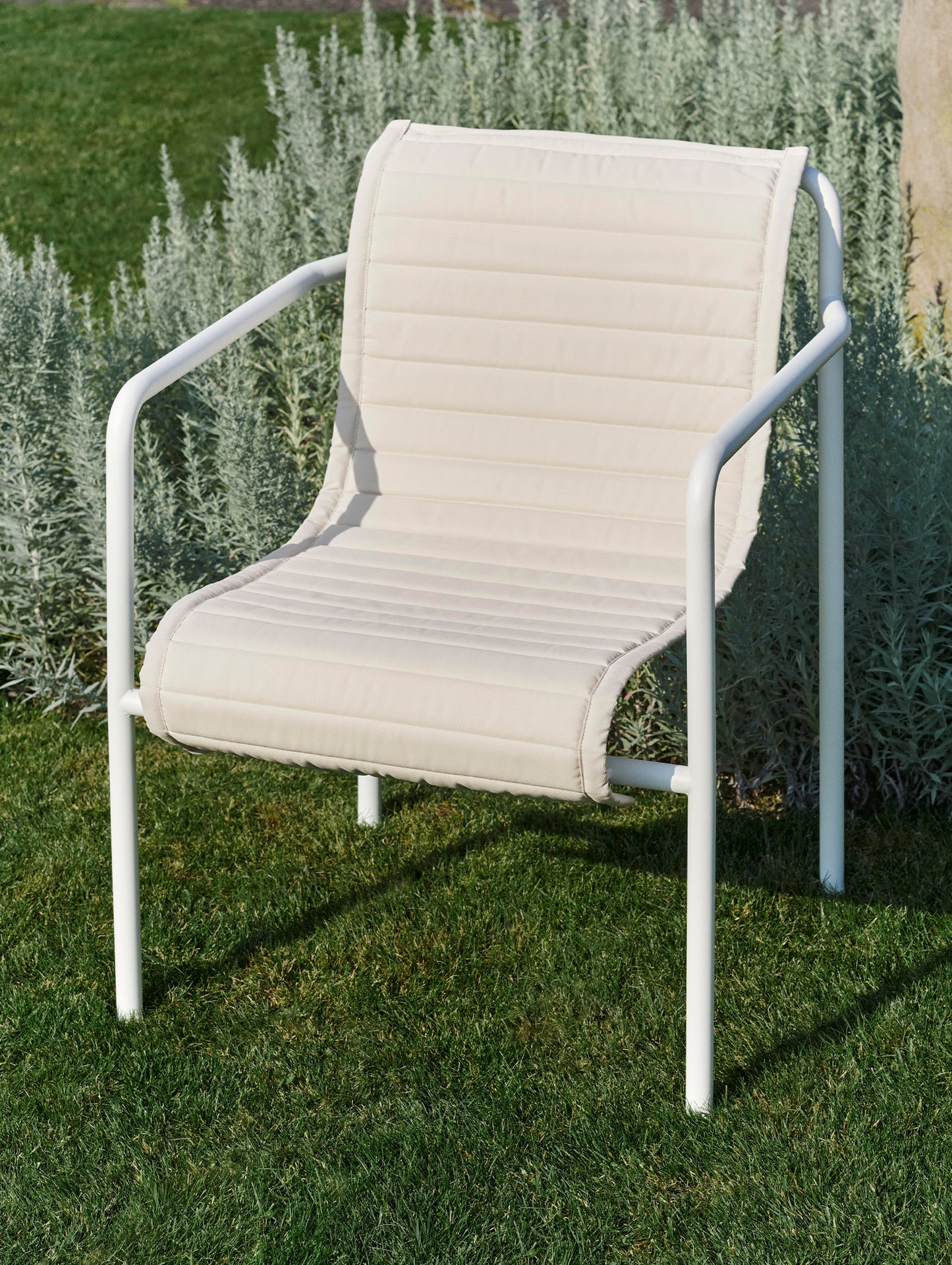Palissade Dining Armchair Quilted Cushion by HAY - Cream White