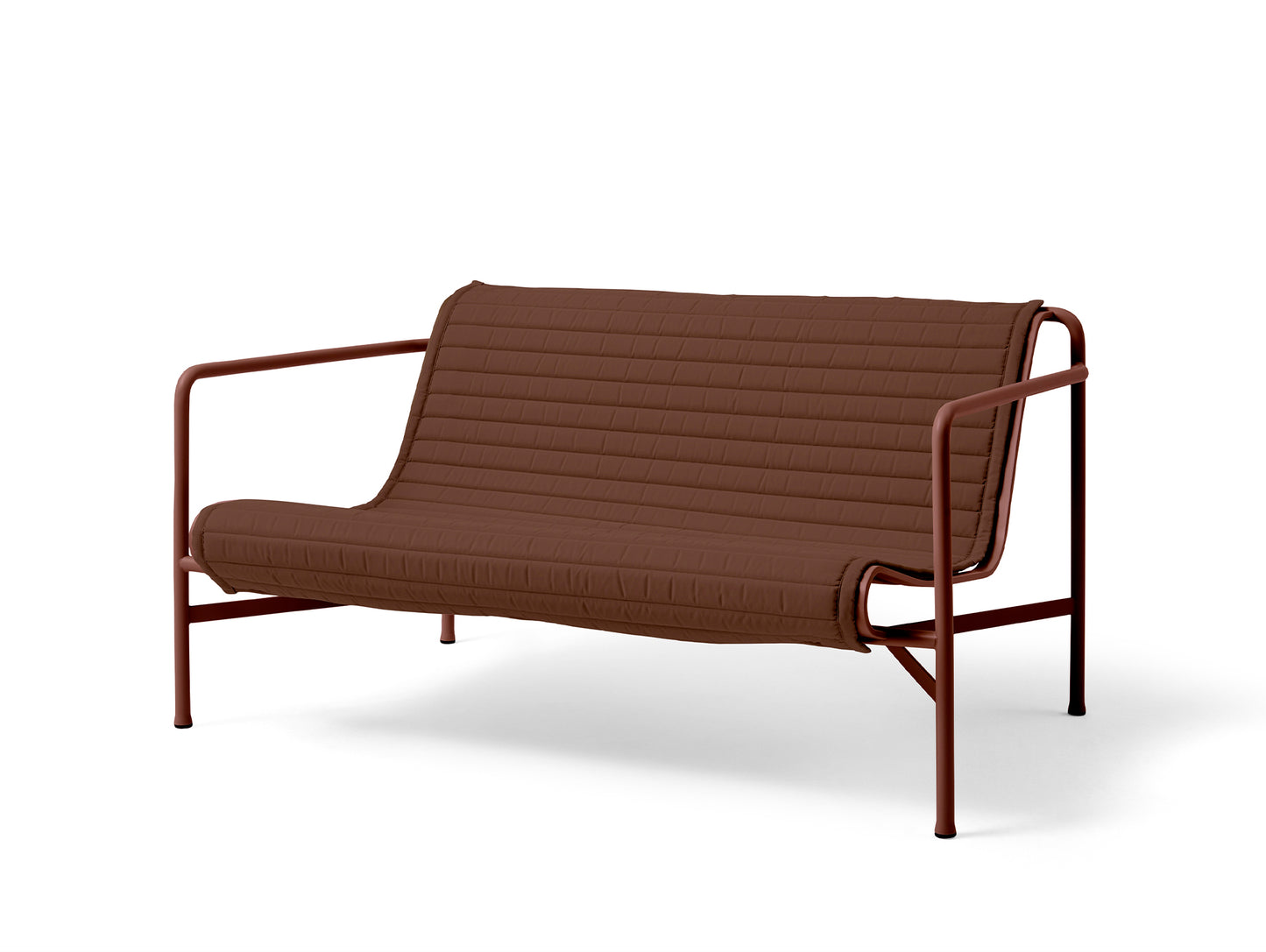 Palissade Quilted Cushions by HAY - Lounge Sofa, Iron Red