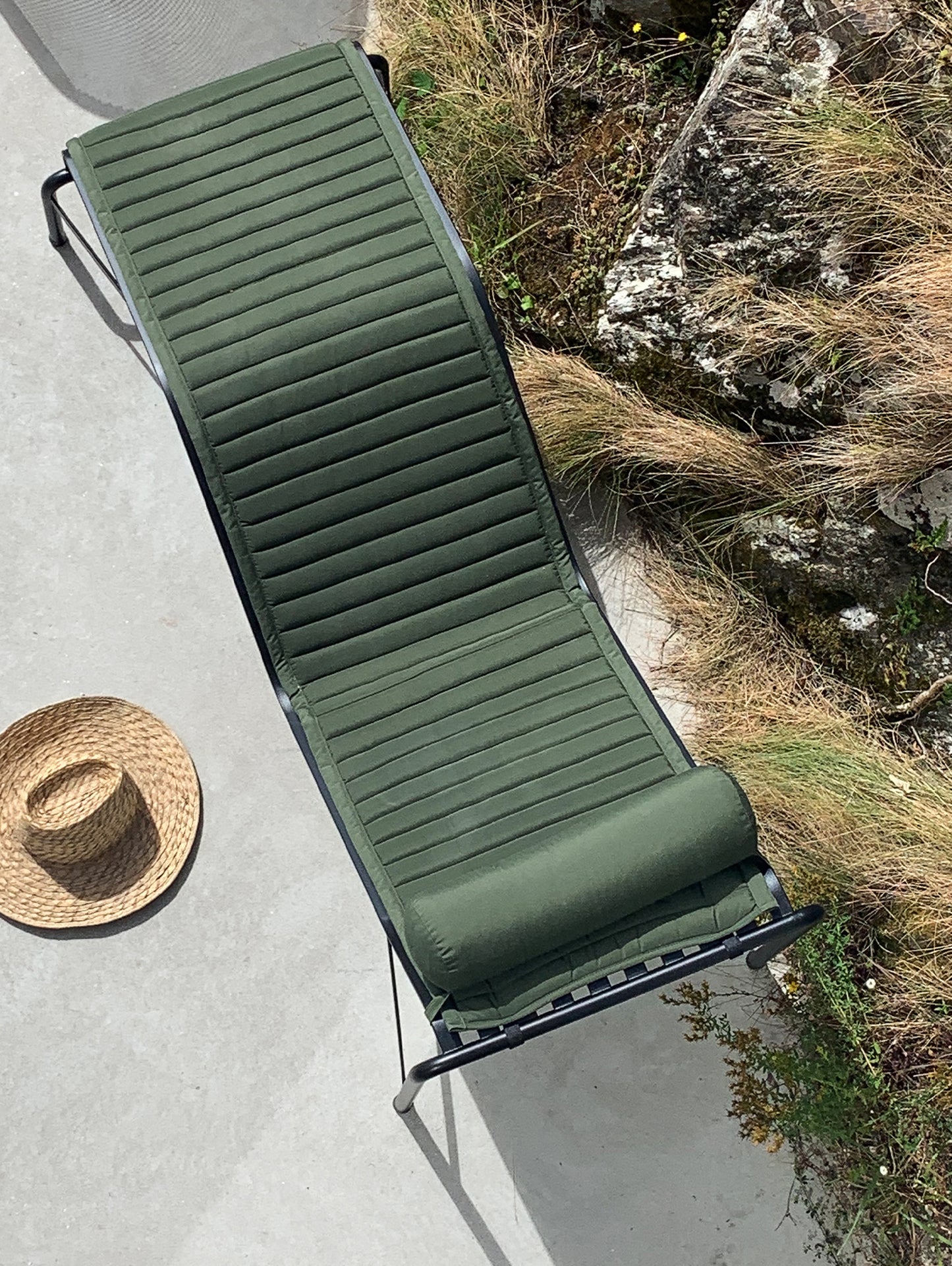 Palissade Chaise Longue Headrest Cushion by HAY - Olive