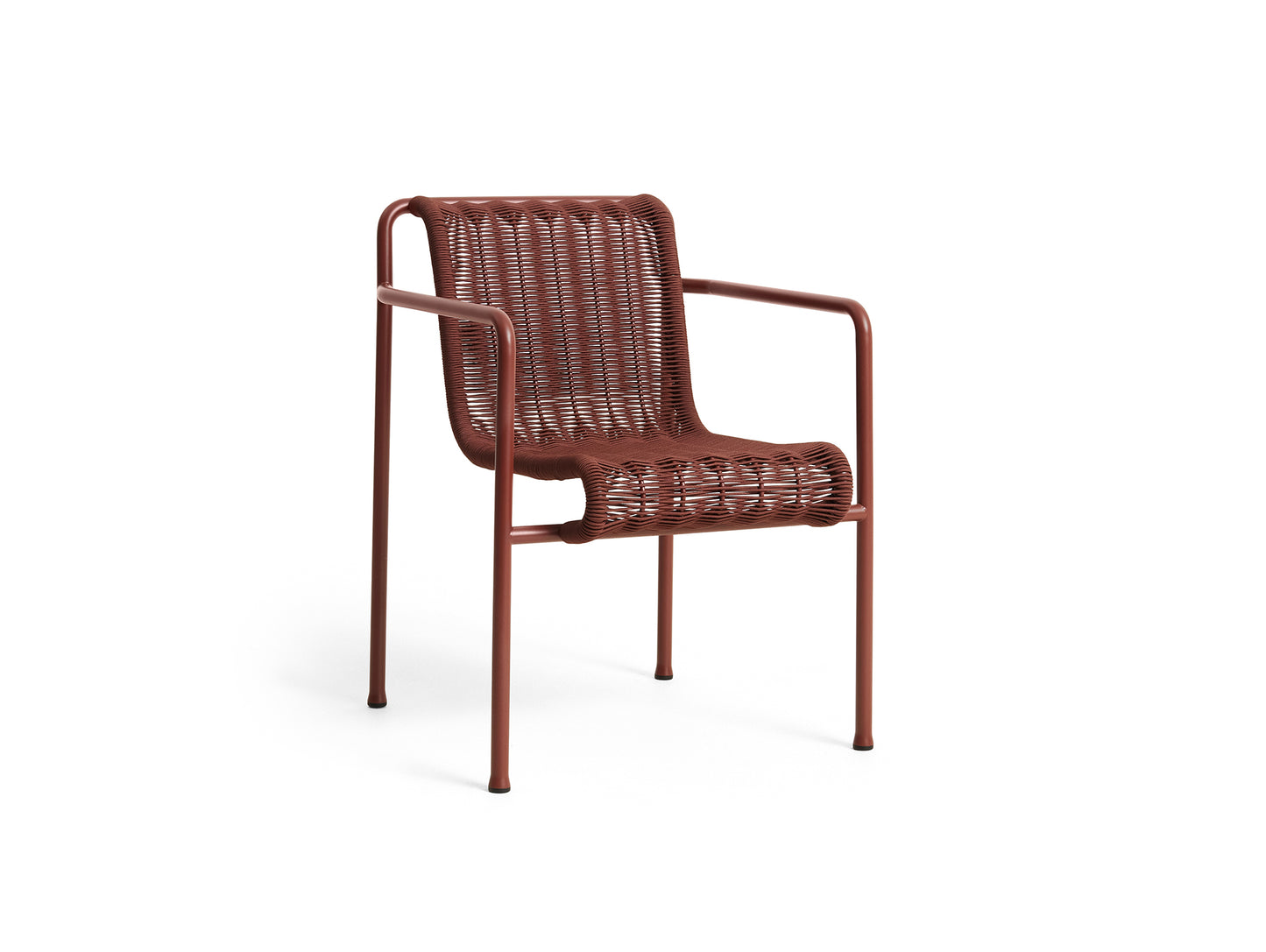 Palissade Cord Dining Armchair by HAY - Iron Red Cord