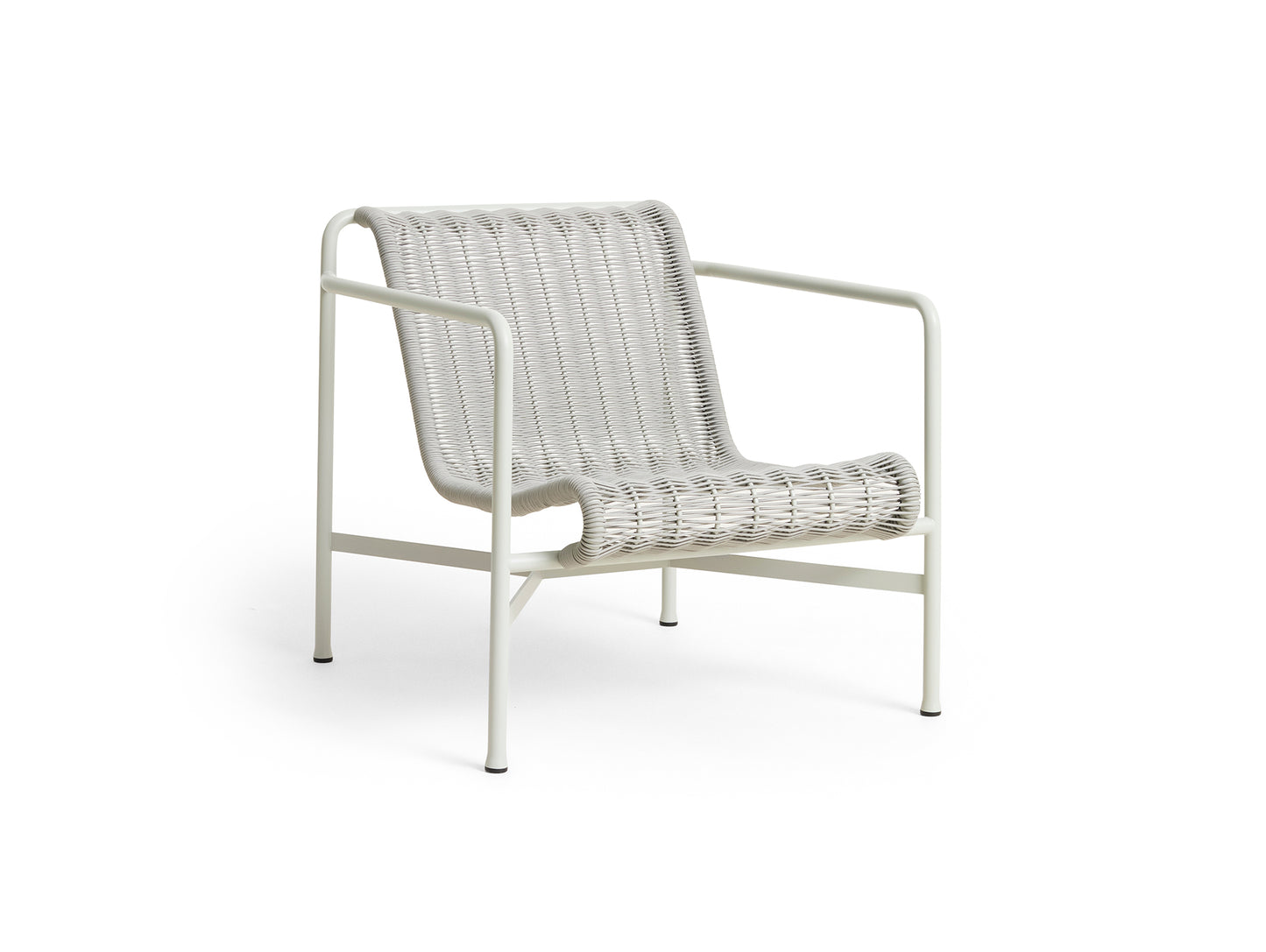 Palissade Cord Lounge Chair Low by HAY - Sky Grey Cord