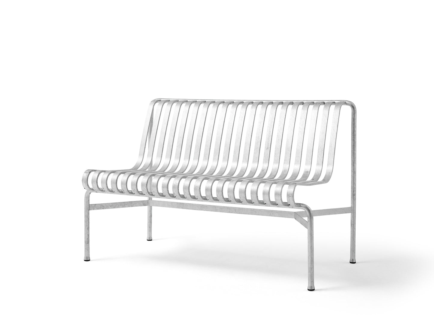 HAY Palissade Dining Bench without Armrest - Hot Galvanised