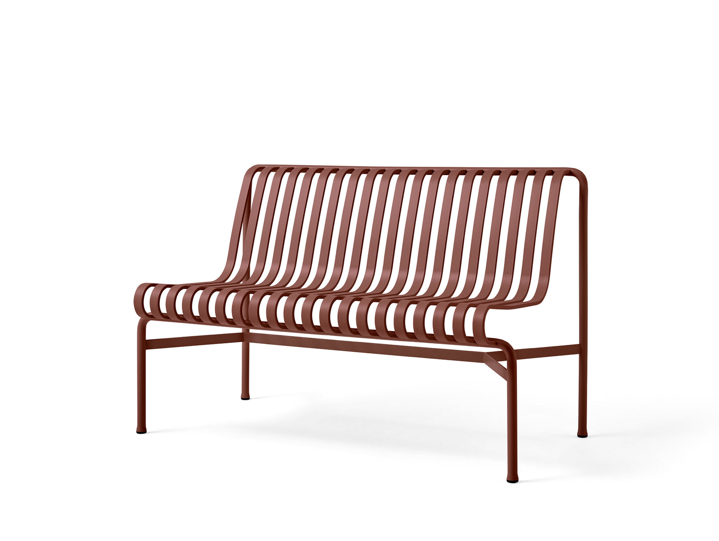 HAY Palissade Dining Bench without Armrest - Iron Red