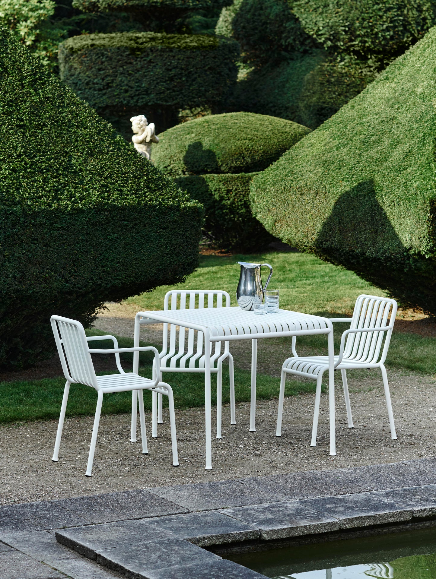 HAY Palissade Table, 80 cm, Cream White