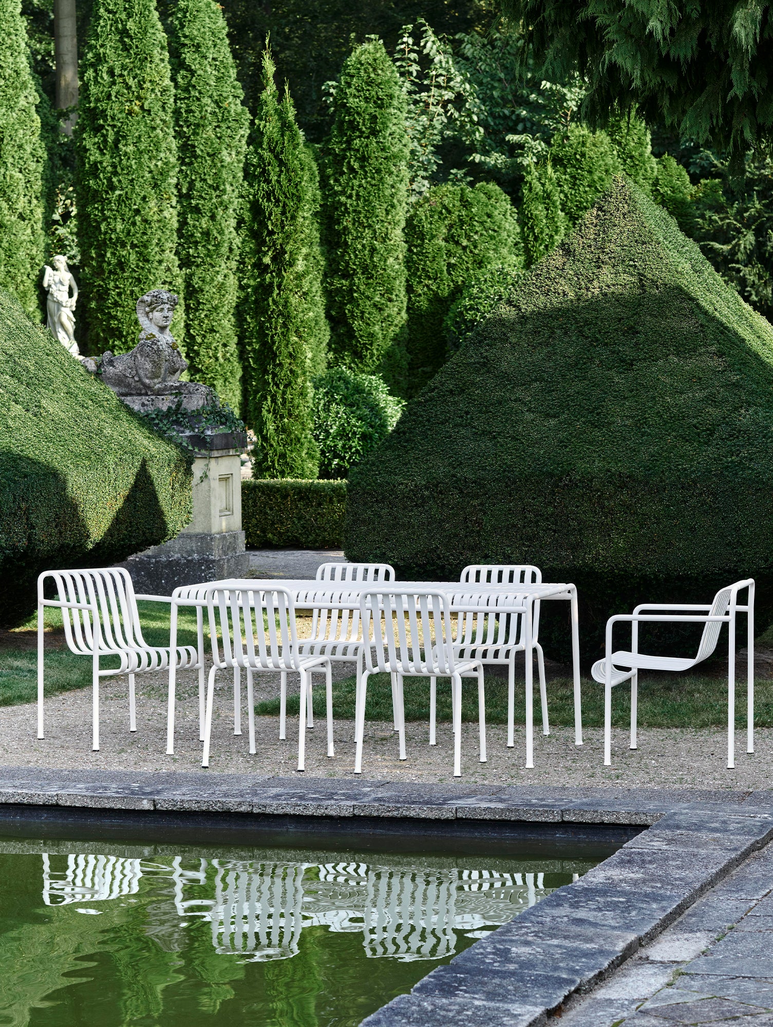 HAY Palissade Table, 160 cm, Cream White