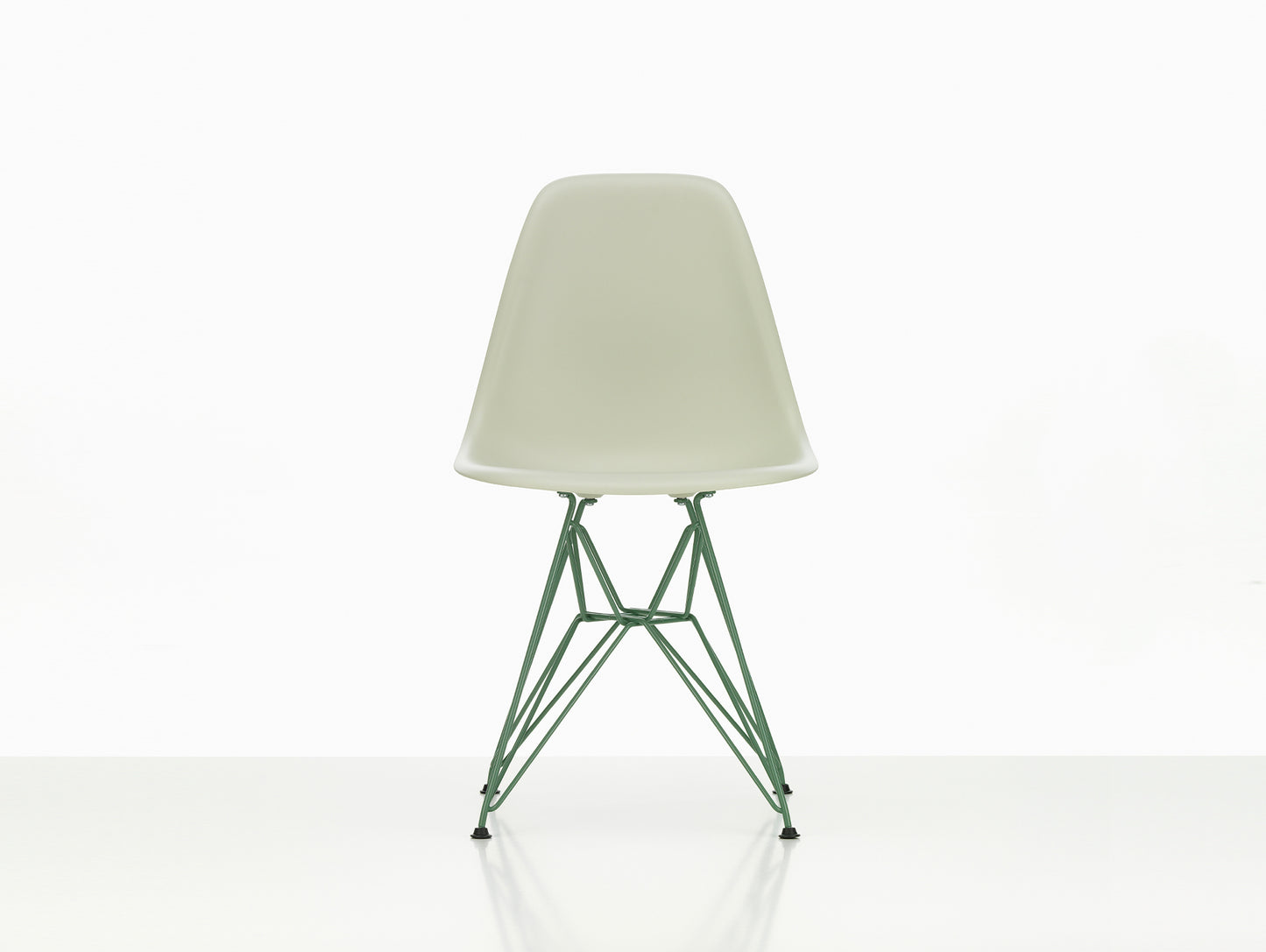 Eames DSR Plastic Side Chair by Vitra - Pebble 11 Seat / Eames Sea Foam Green 30 Base