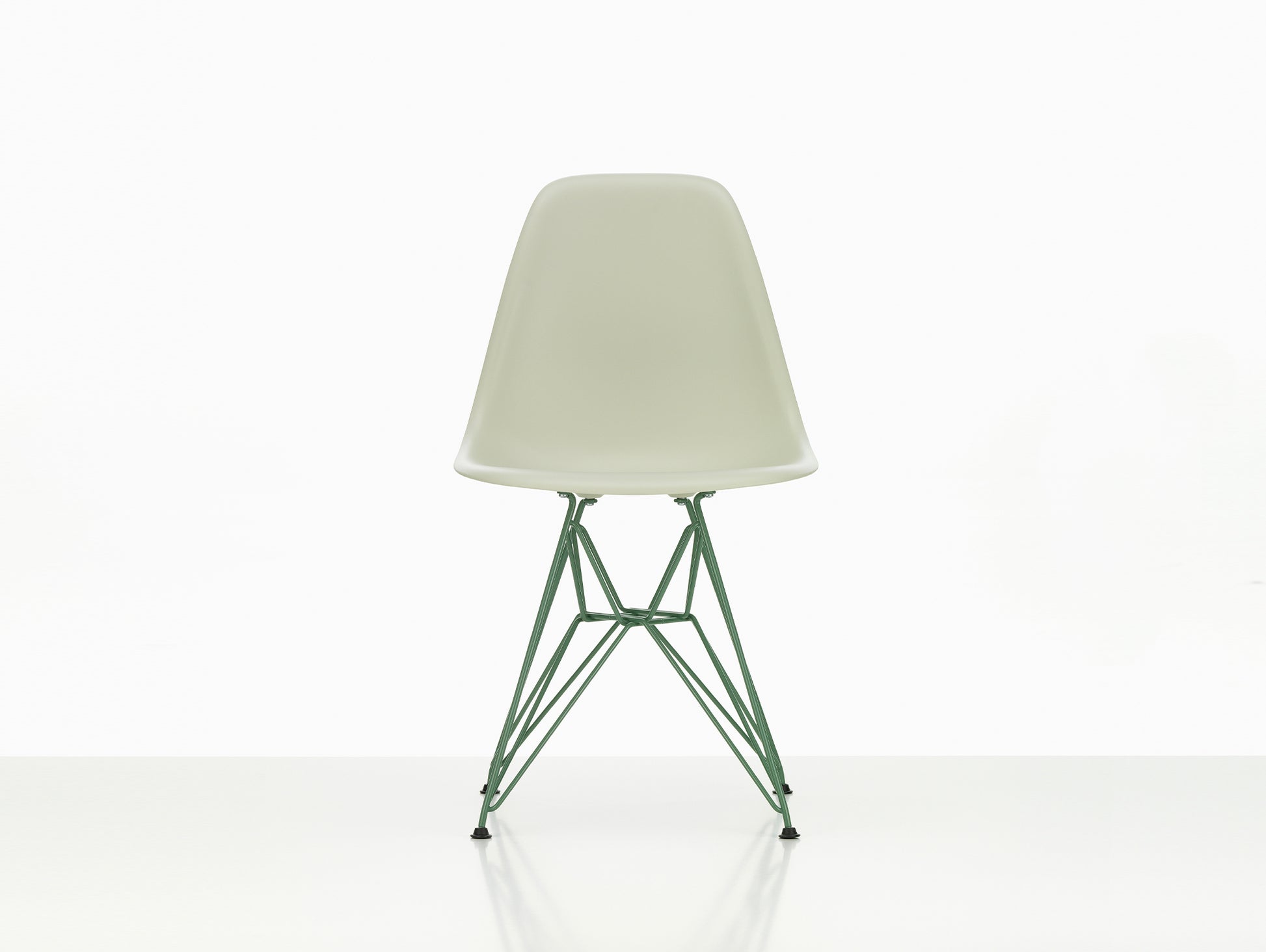 Eames DSR Plastic Side Chair by Vitra - Pebble 11 Seat / Eames Sea Foam Green 30 Base