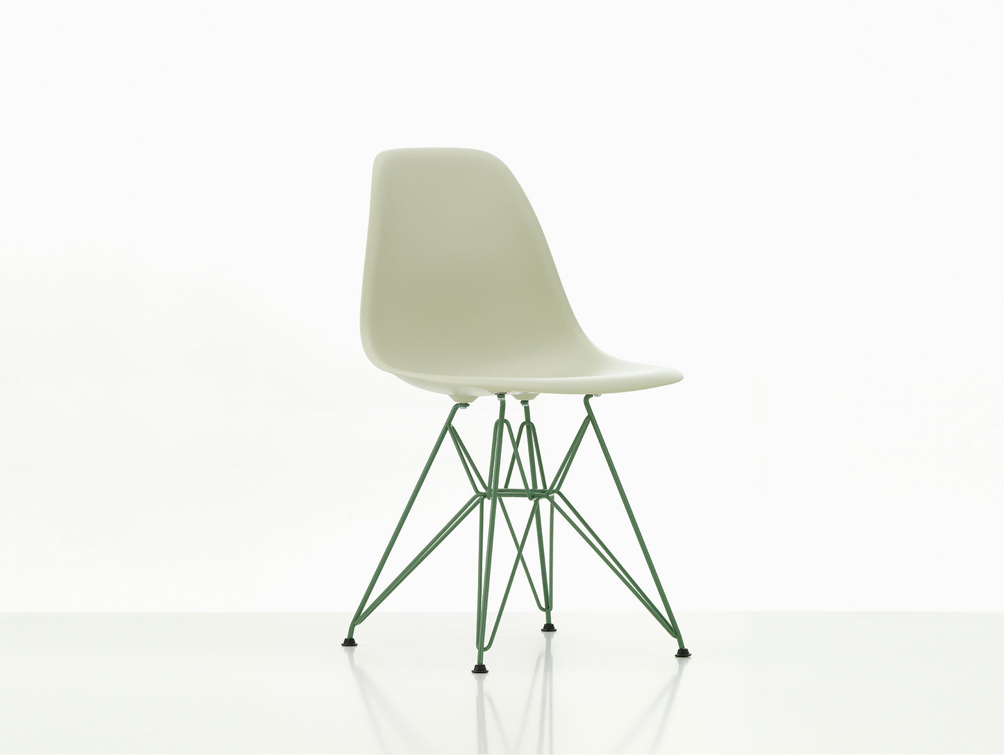 Eames DSR Plastic Side Chair by Vitra - Pebble 11 Seat / Eames Sea Foam Green 30 Base