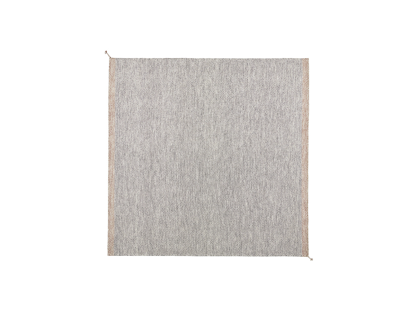 Ply Rug by Muuto - 240 x 240 cm / Black and White