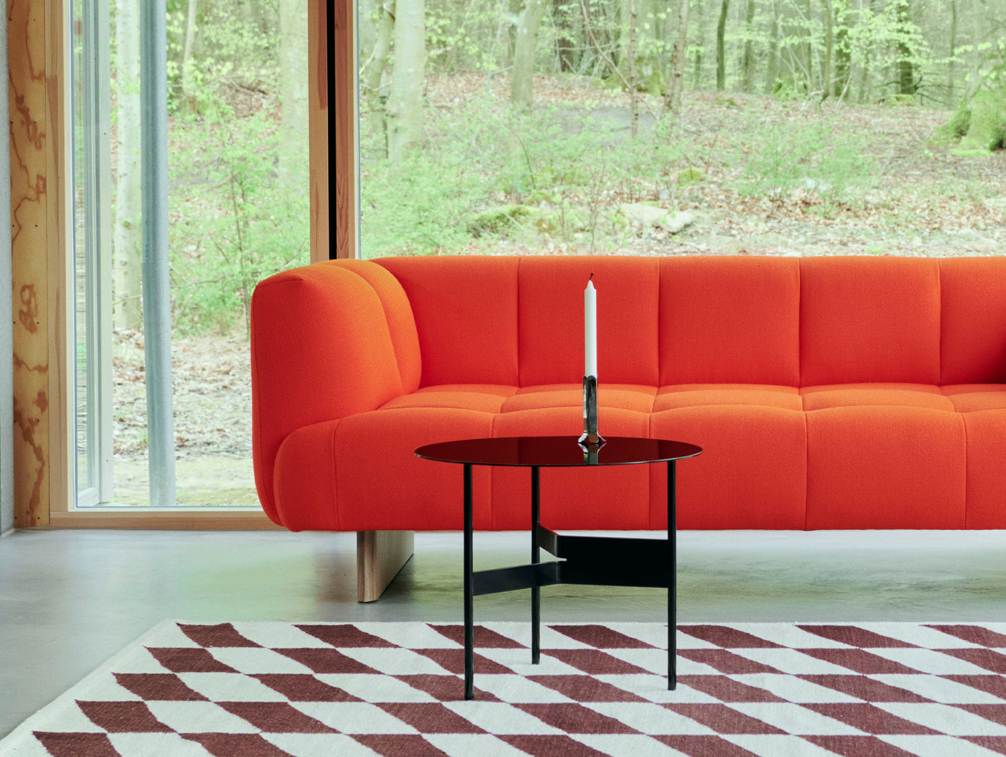 Quilton Lift 3-Seater Sofa by HAY - Lacquered Oak / Vidar 542