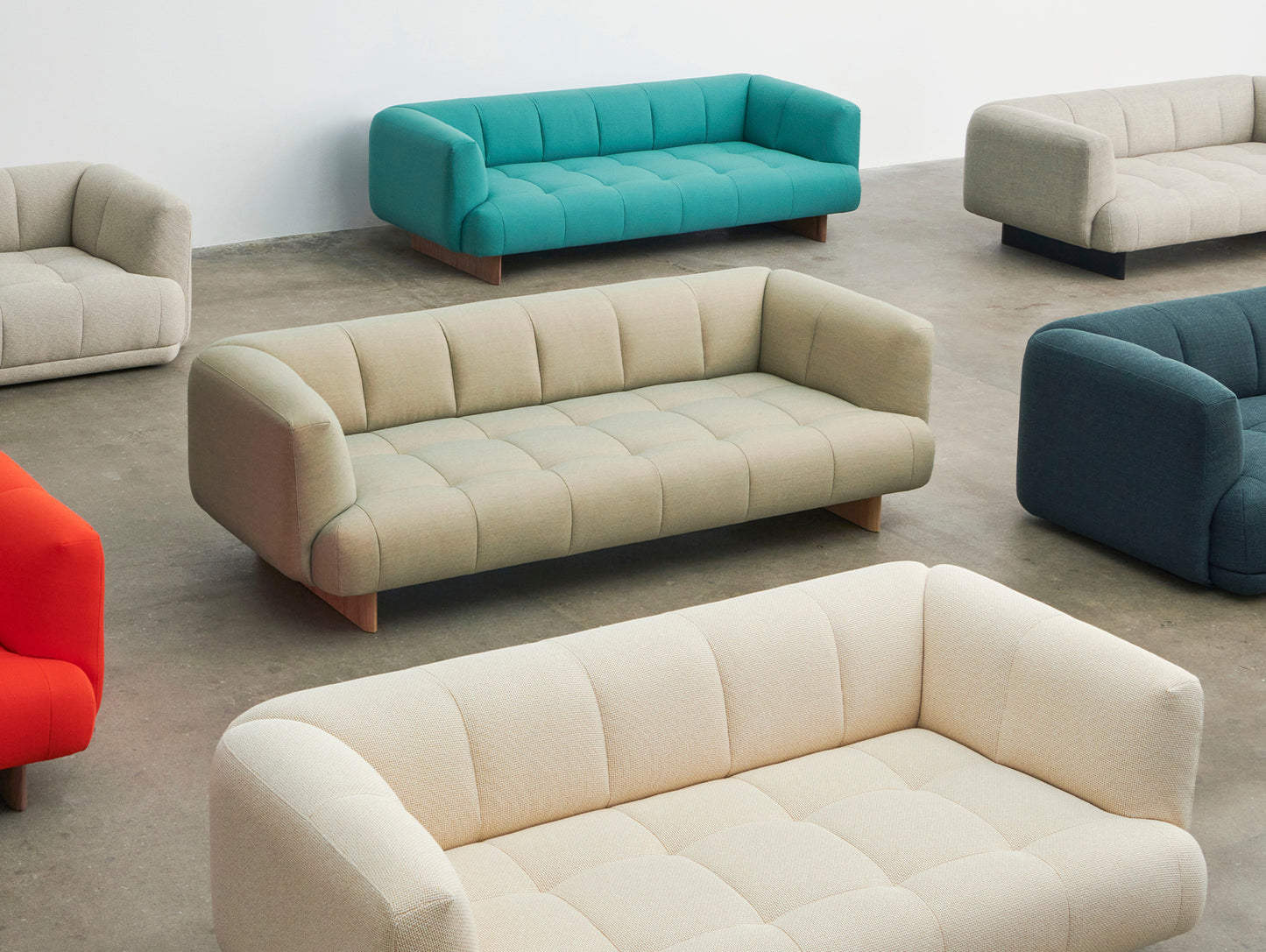 Quilton Lift 3-Seater Sofa by HAY