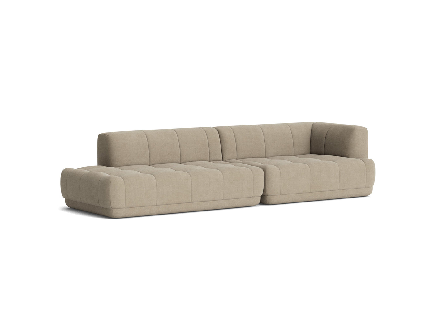 Quilton Sofa - Combination 10 by HAY - Right Armrest / Linara 216