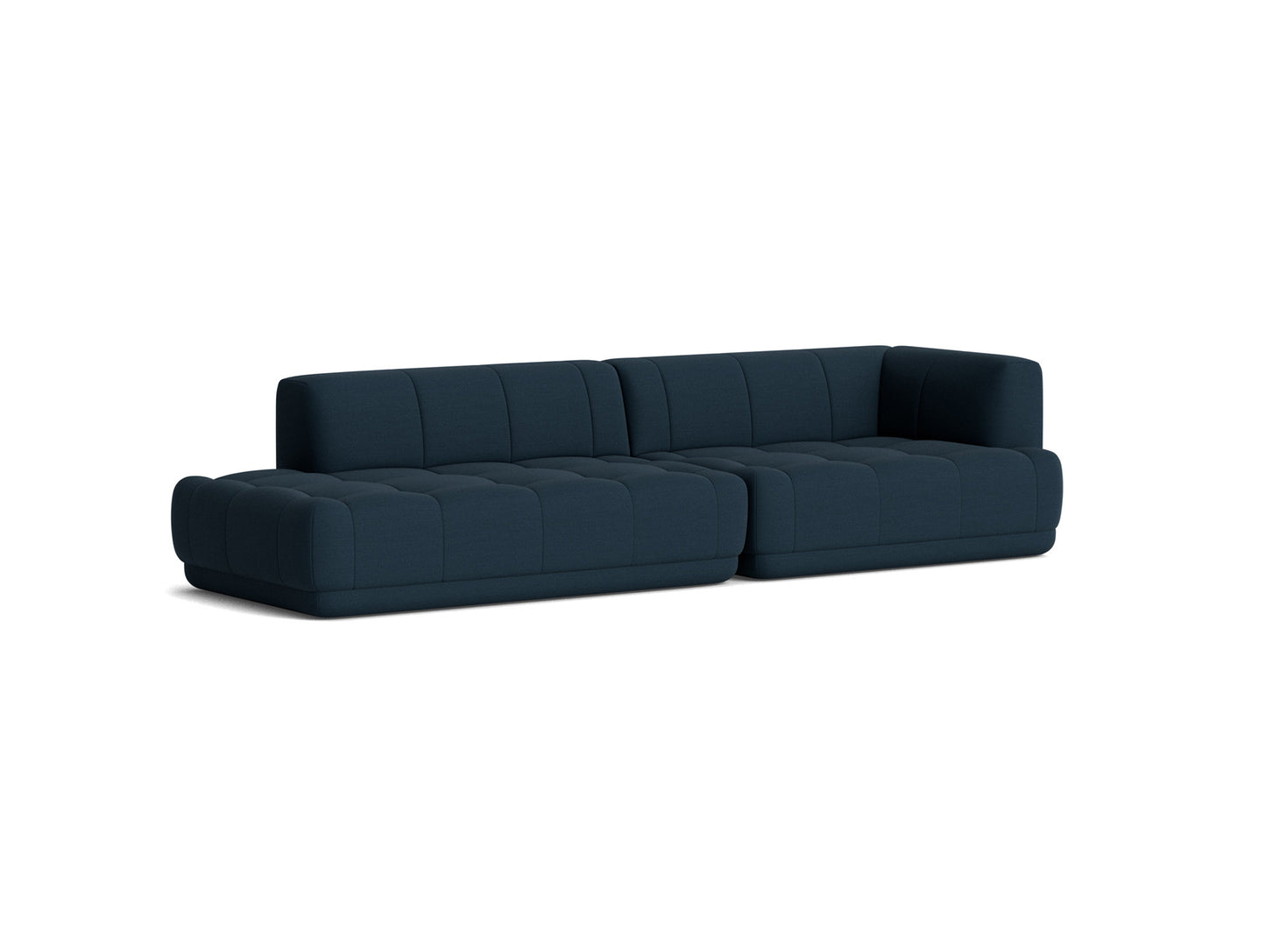 Quilton Sofa - Combination 10 by HAY - Right Armrest / Steelcut Trio 796