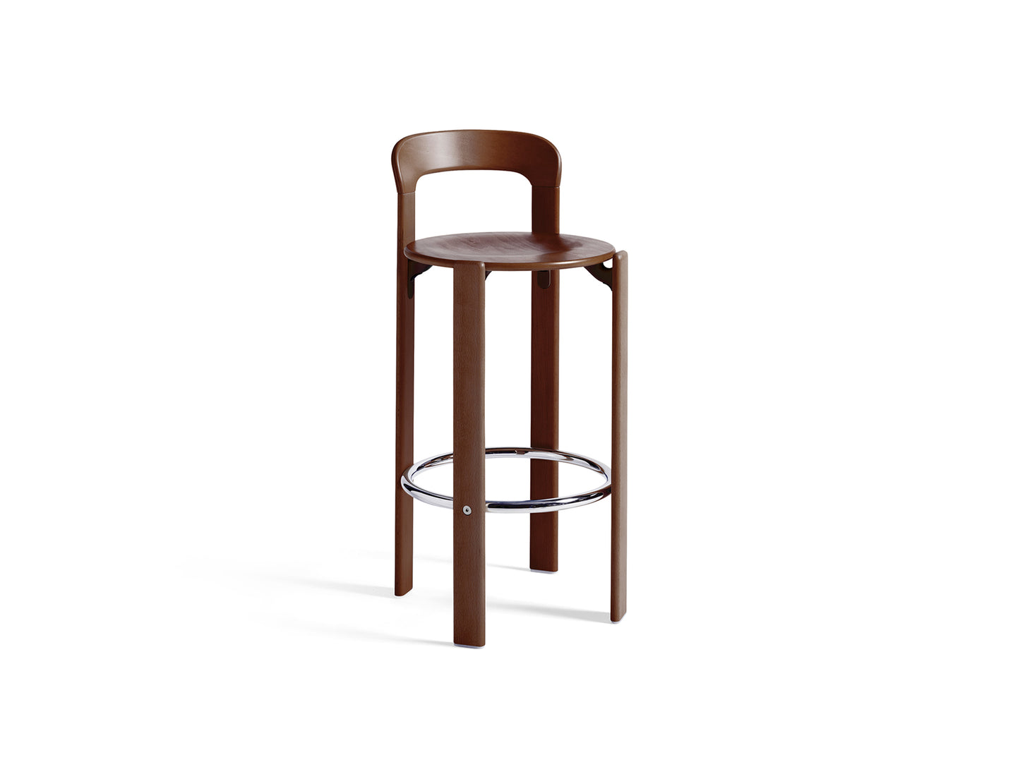 Rey Bar Stool by HAY - Umber Brown