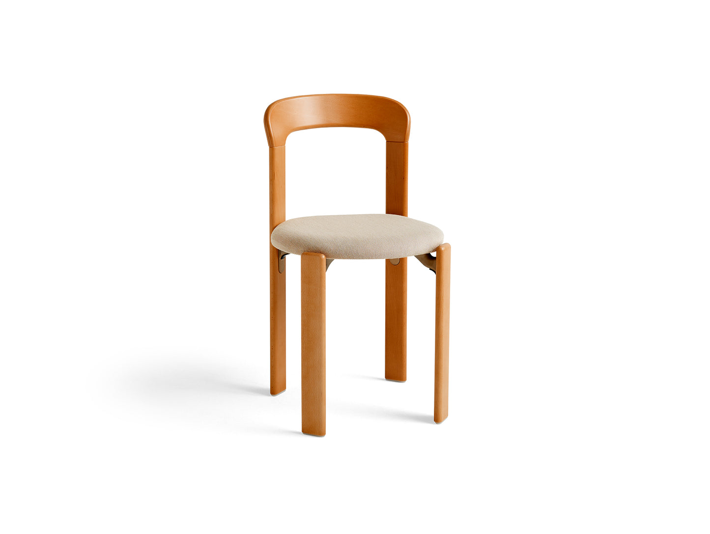 Rey Chair Upholstered by HAY - Golden Lacquered Beech / Steelcut Trio 213
