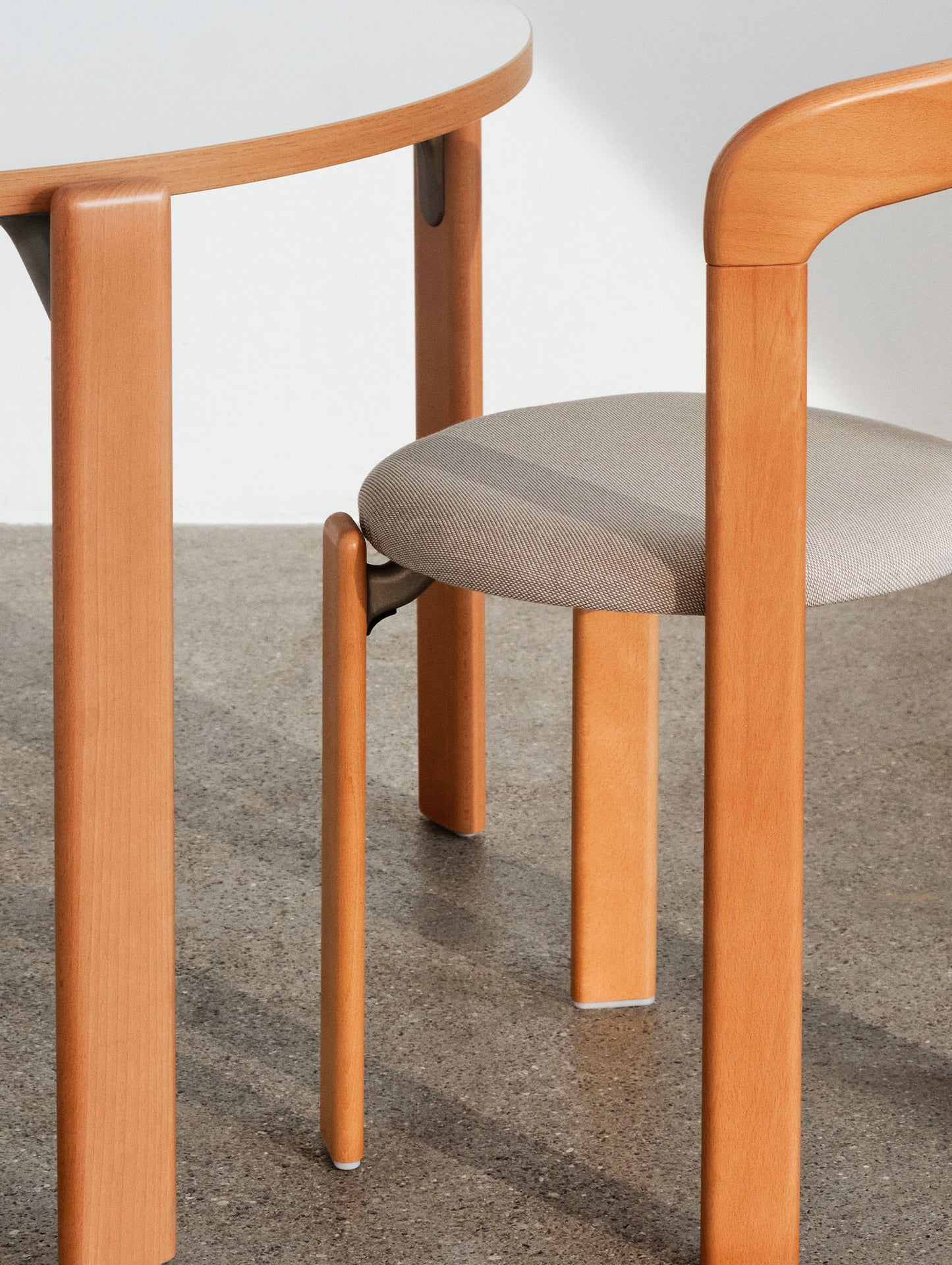 Rey Chair Upholstered by HAY - Golden Lacquered Beech / Steelcut Trio 213