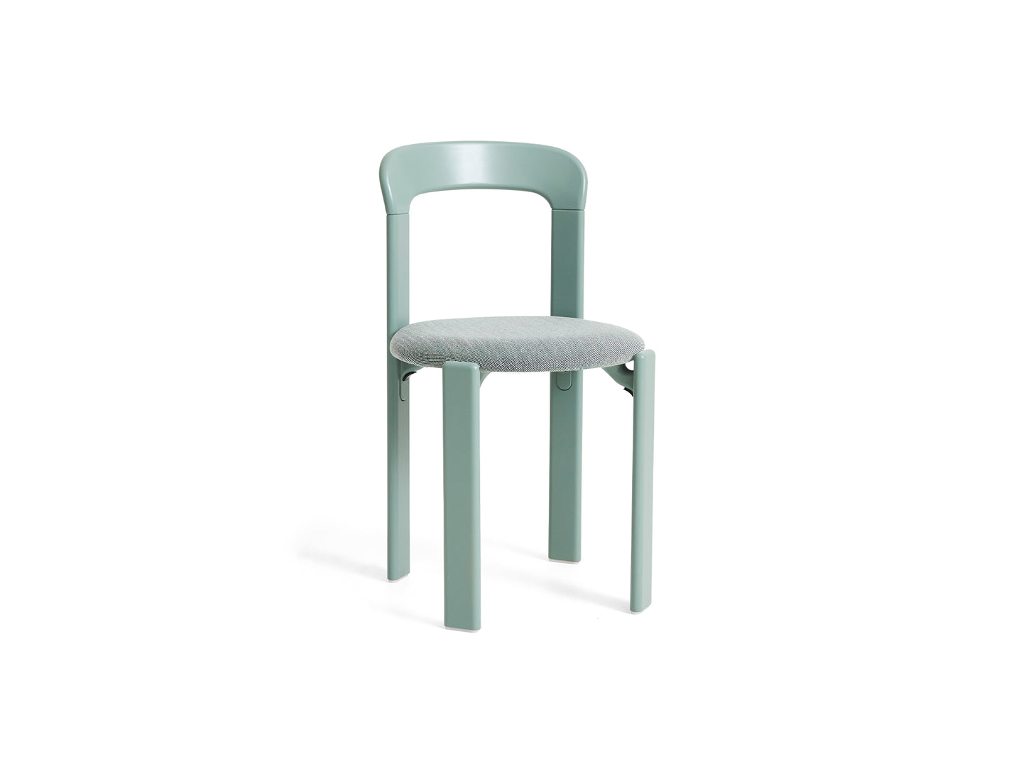 Rey Chair Upholstered by HAY - Fall Green Lacquered Beech / Steelcut Trio 916