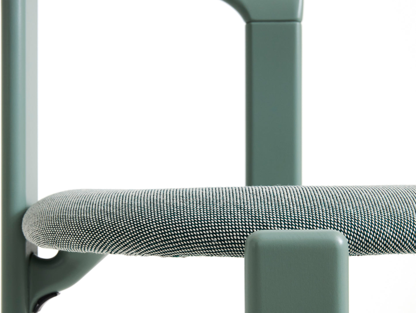 Rey Chair Upholstered by HAY - Fall Green Lacquered Beech / Steelcut Trio 916