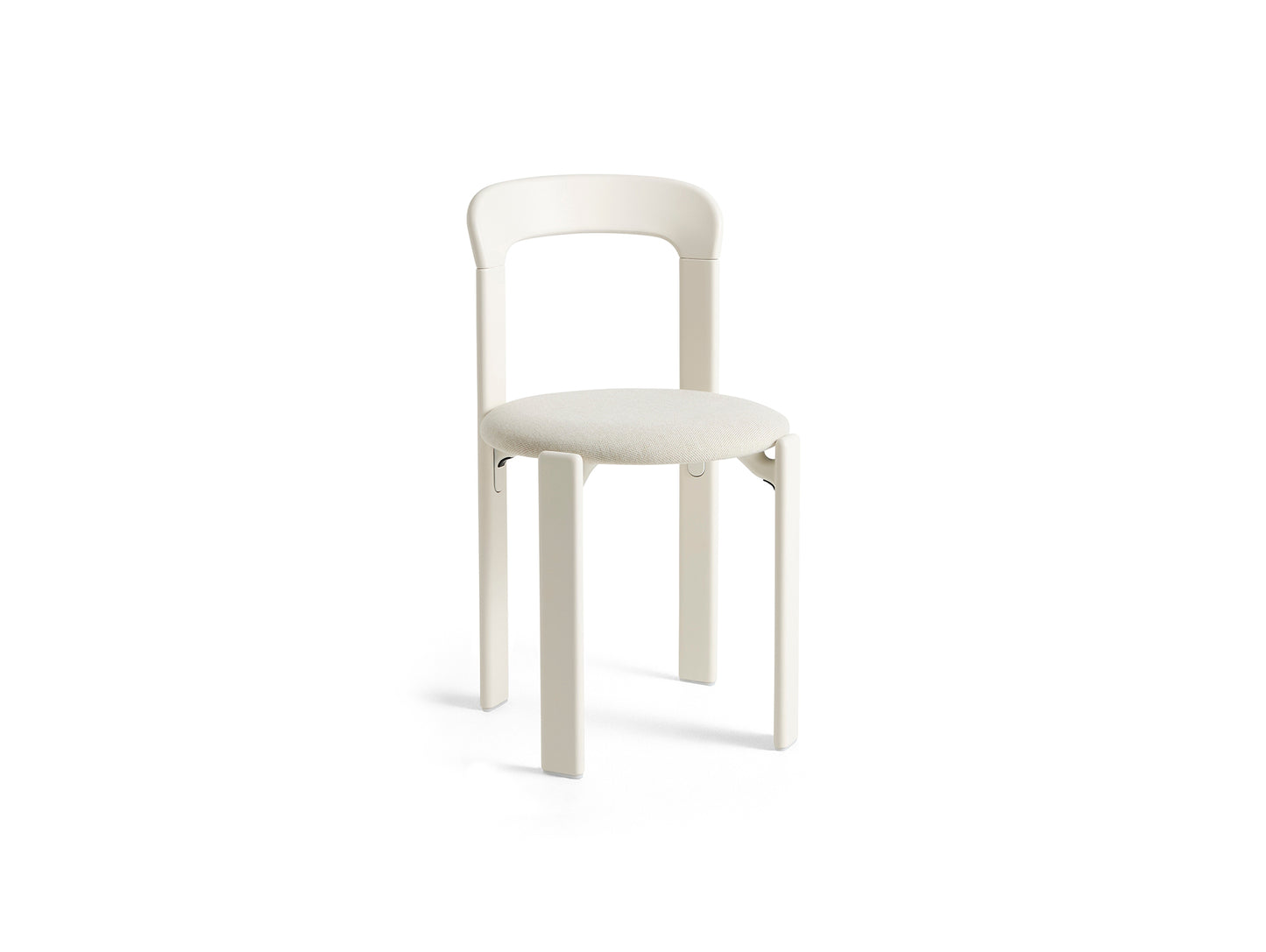Rey Chair Upholstered by HAY - Cream White Lacquered Beech / Mode 011