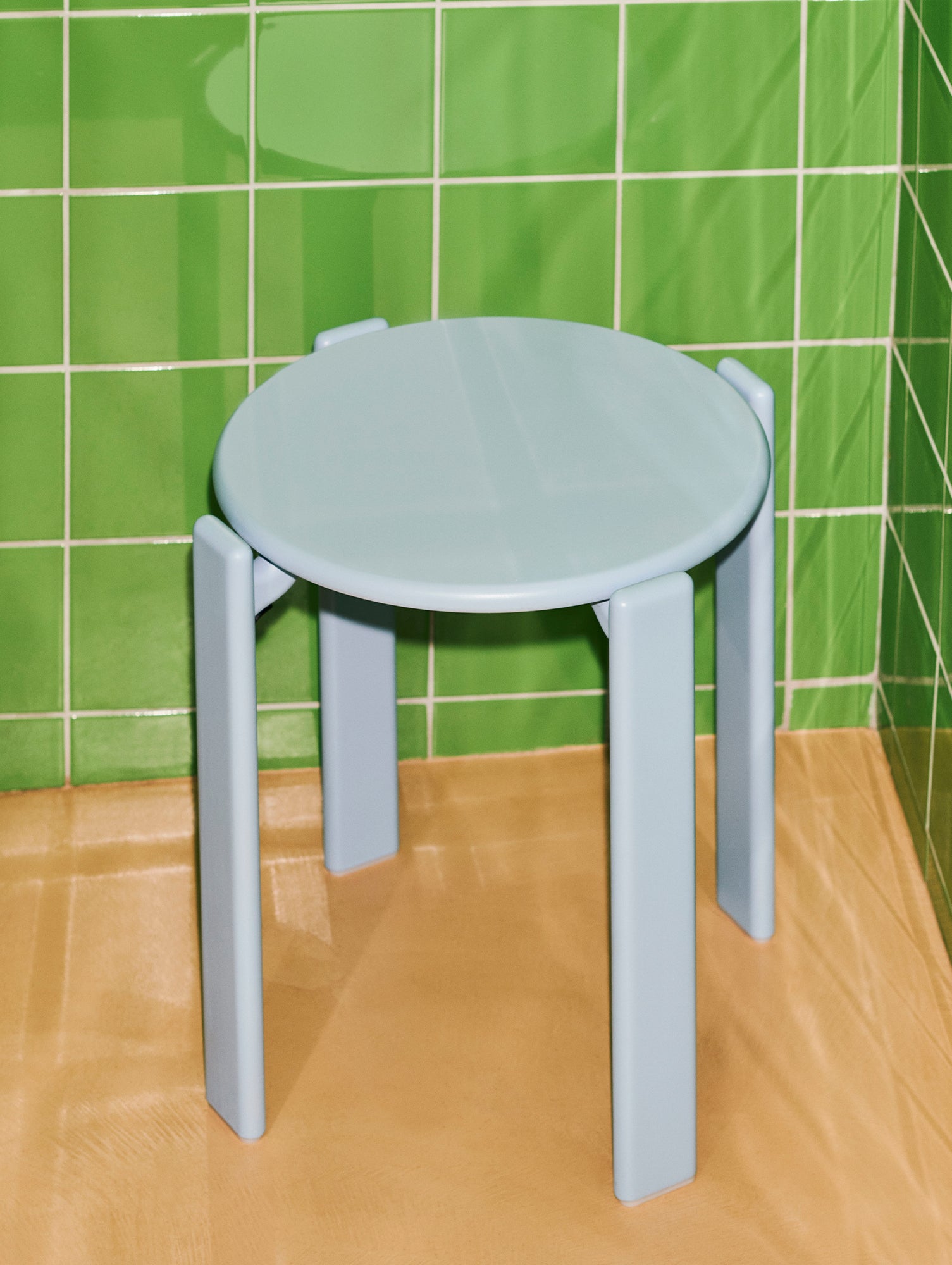 Rey Low Stool by HAY - Slate Blue
