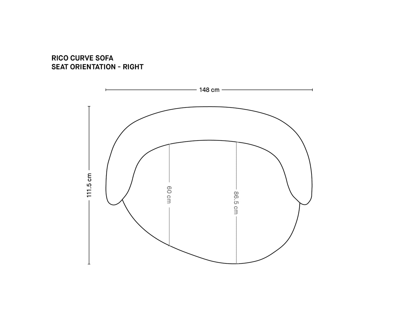 Rico Curve Sofa