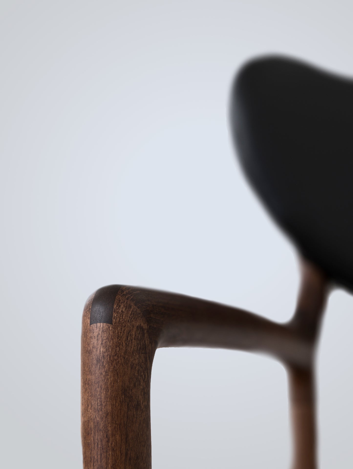 Salon Chair by Ro Collection - Walnut Stained Beech Detail