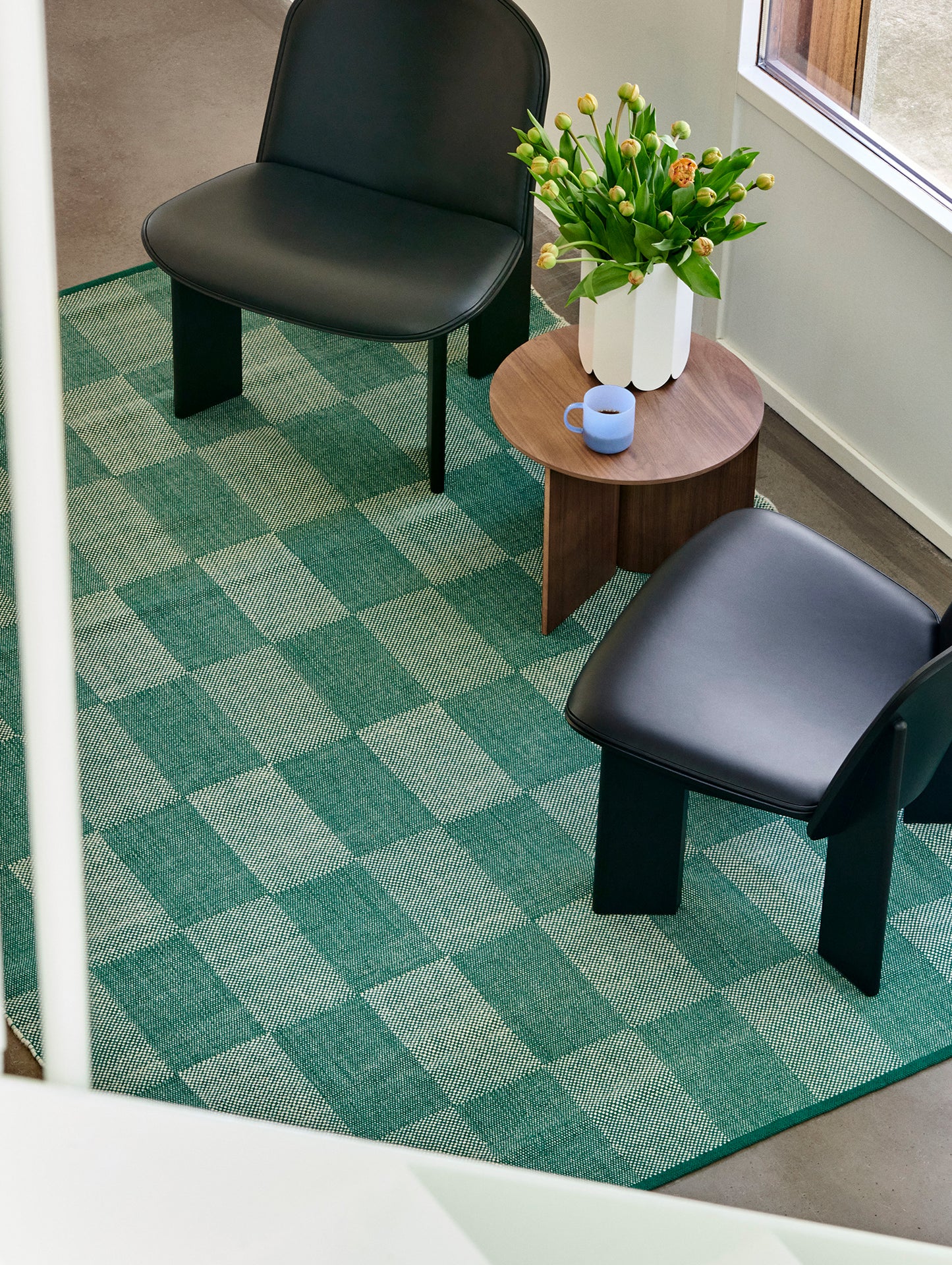 Check Rug by HAY - 140x200 / Green