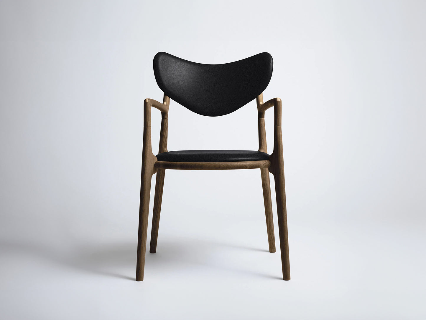 Salon Chair by Ro Collection  - Smoked Oak / Exclusive Black