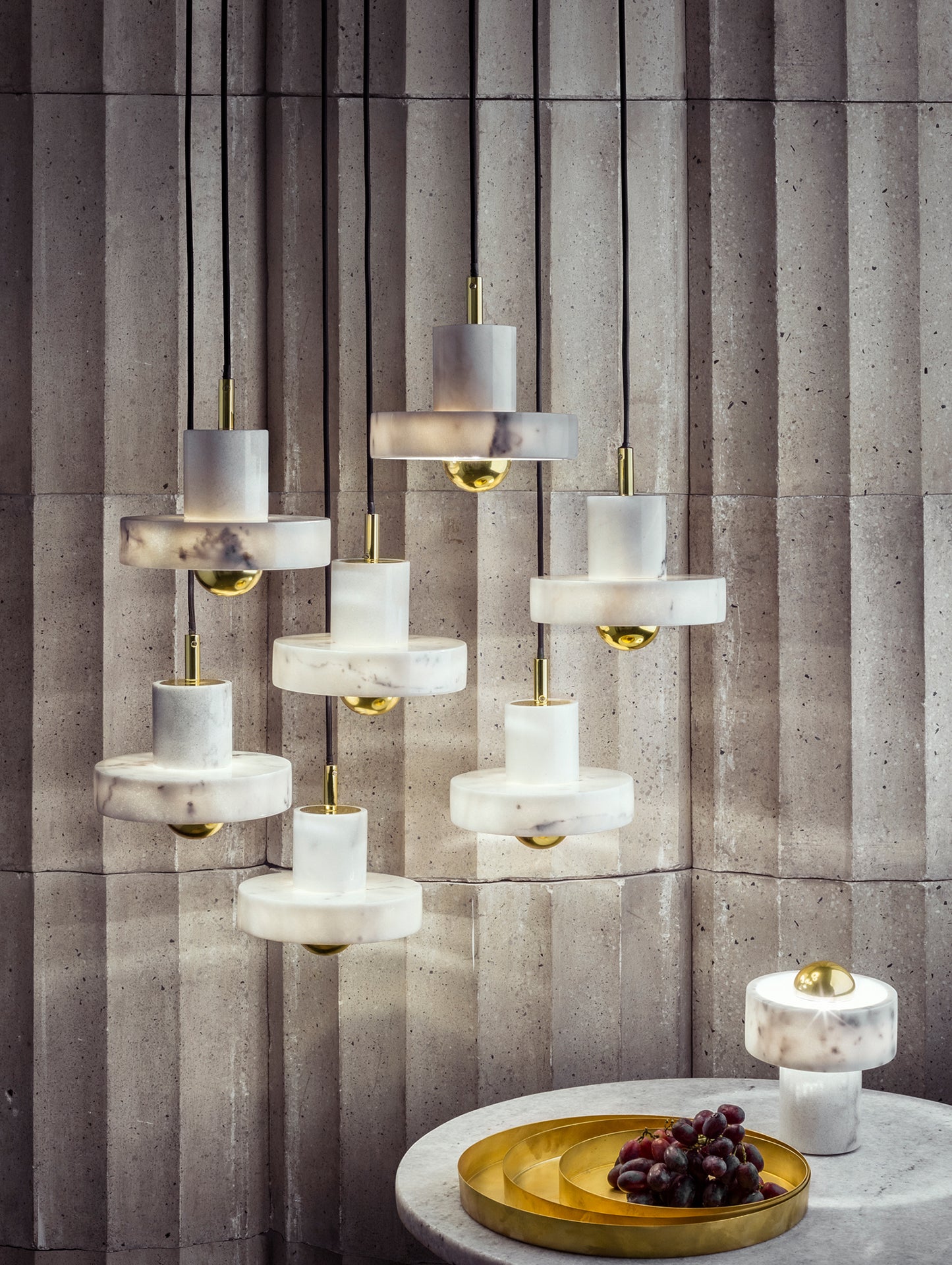 Stone LED Pendant Light by Tom Dixon