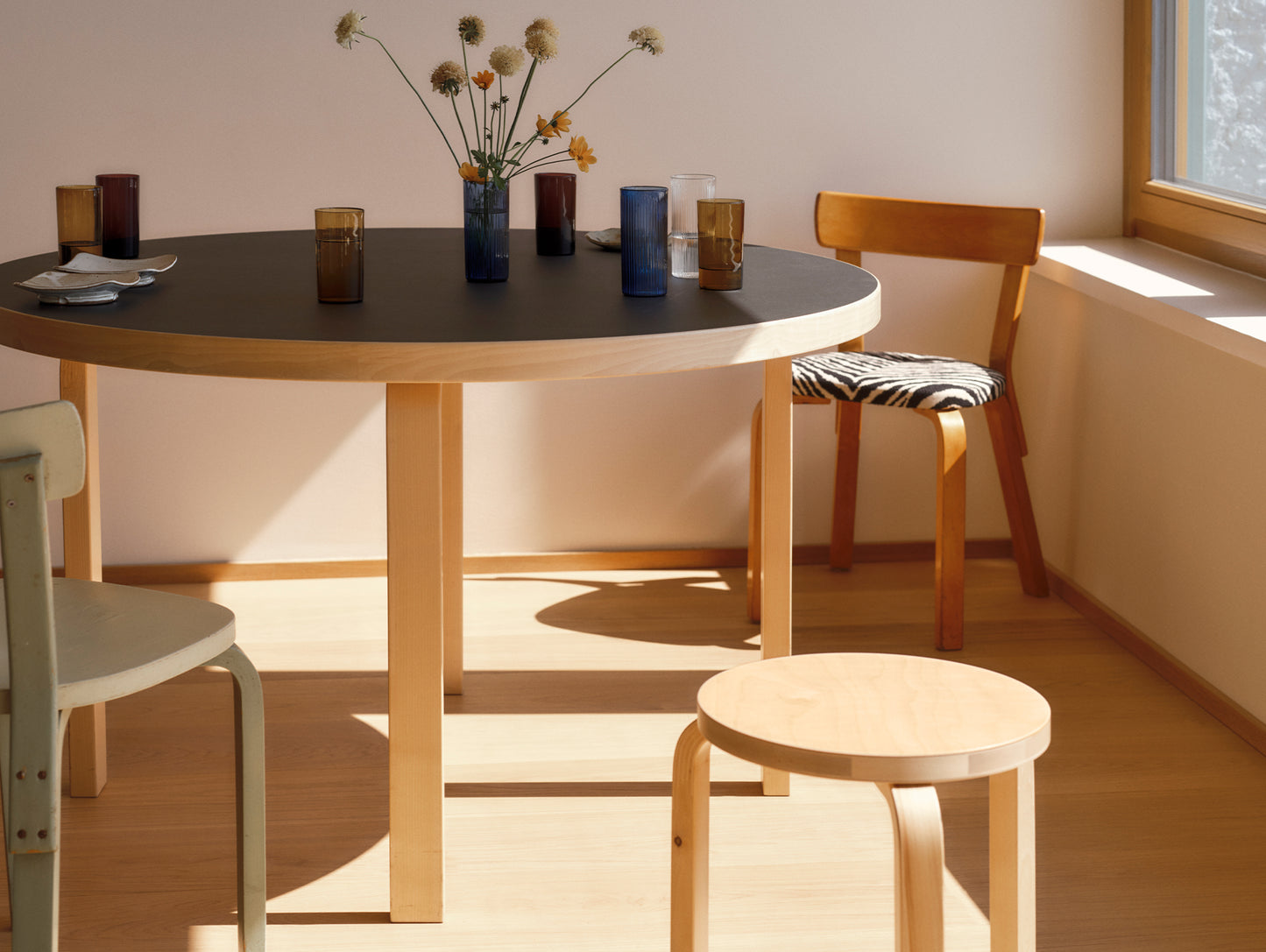 Alvar Aalto Stool 60 by Artek - Wild Birch
