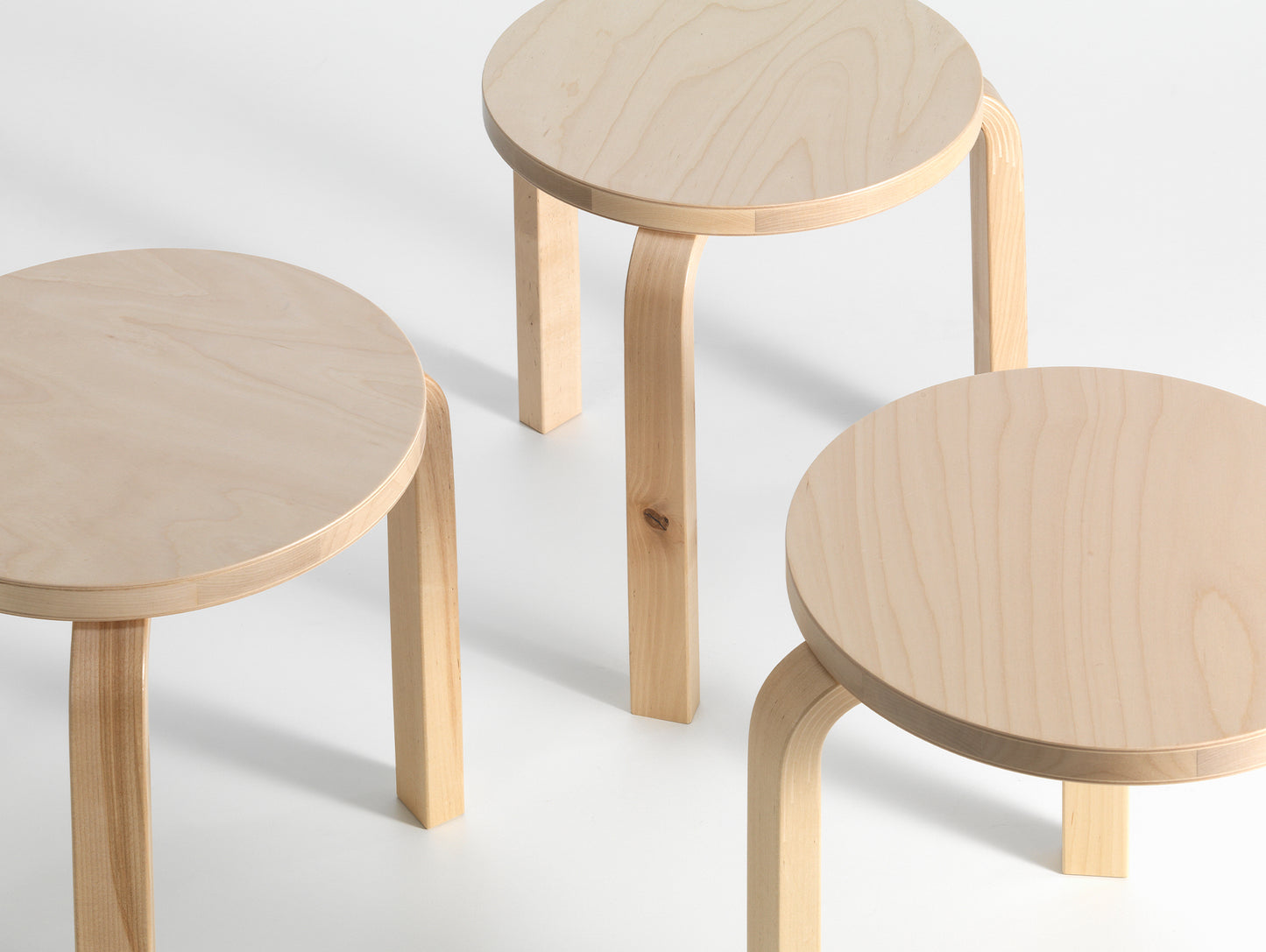 Alvar Aalto Stool 60 by Artek - Wild Birch