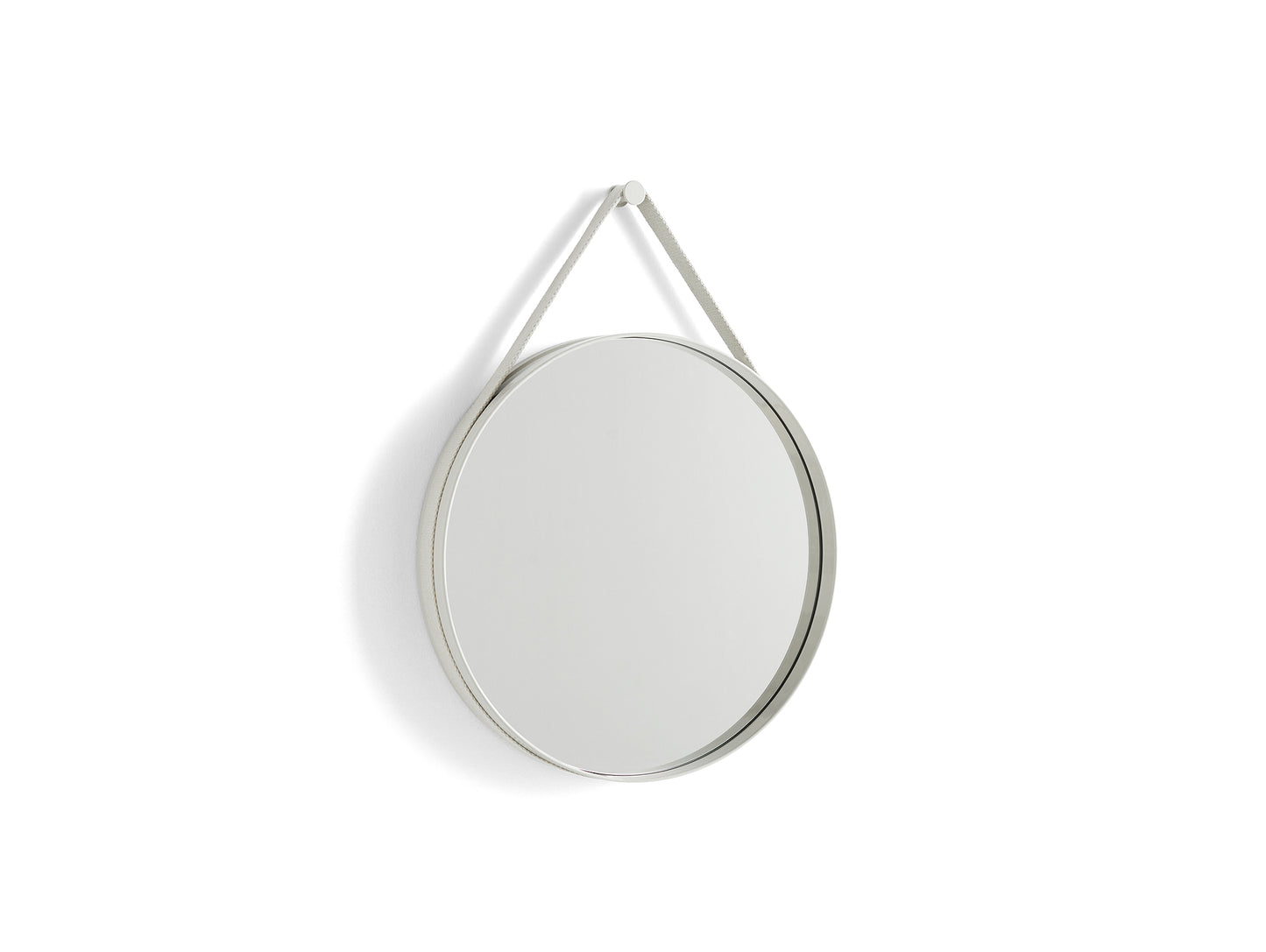 Strap Mirror No 2 by HAY - D 50 cm / Light Grey