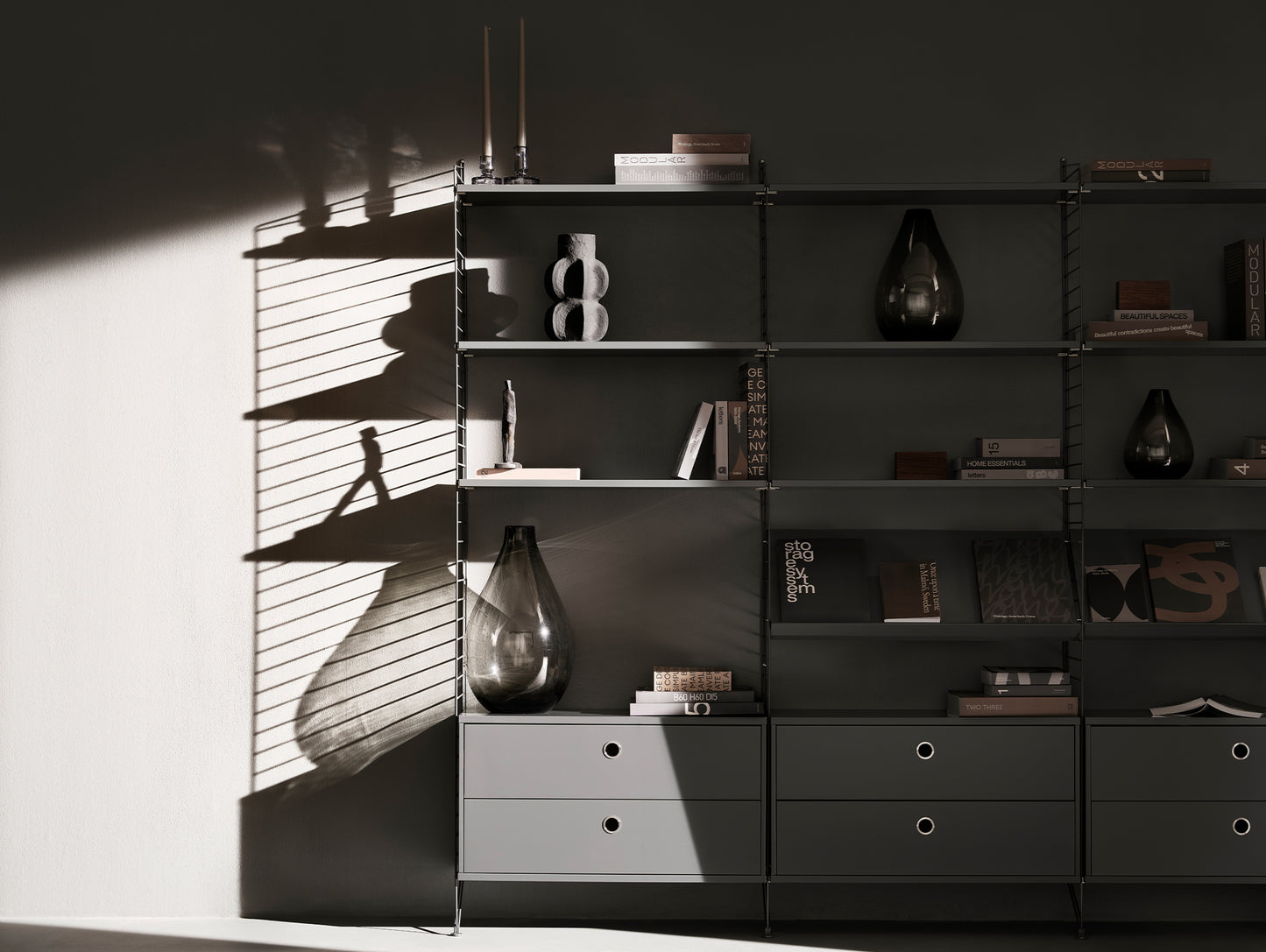 String System Floor Panels by String - Dark Grey