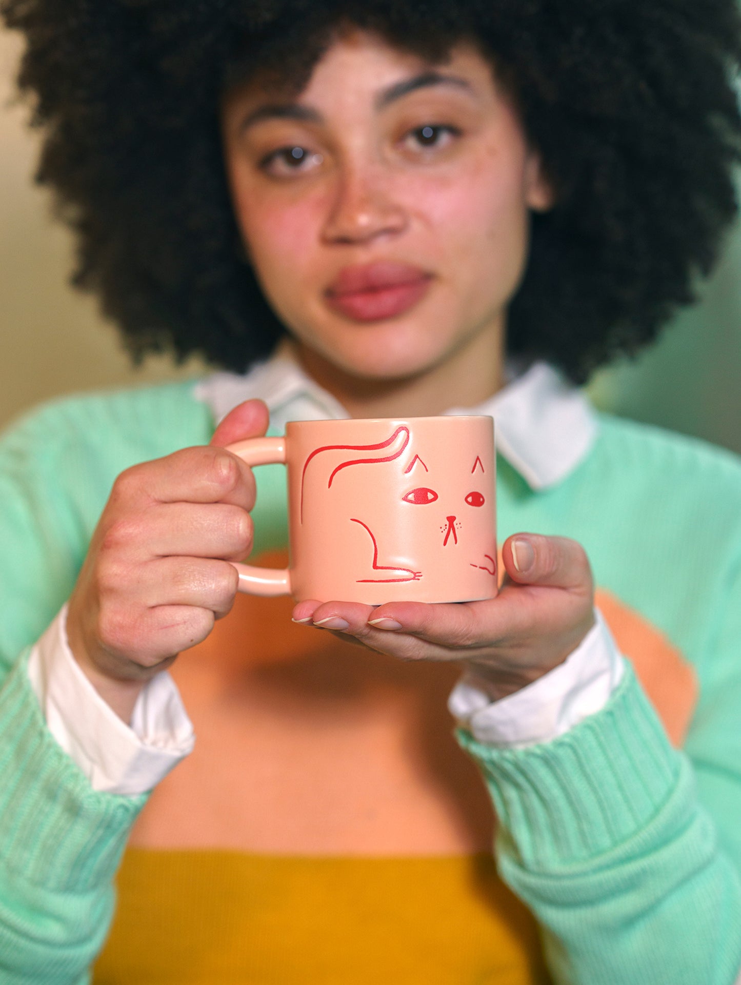 Cat Mug by Donna Wilson
